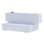 UWS ST-100HH-W White Hammerhead-Style 100-Gallon L-Shape Steel Transfer Tank