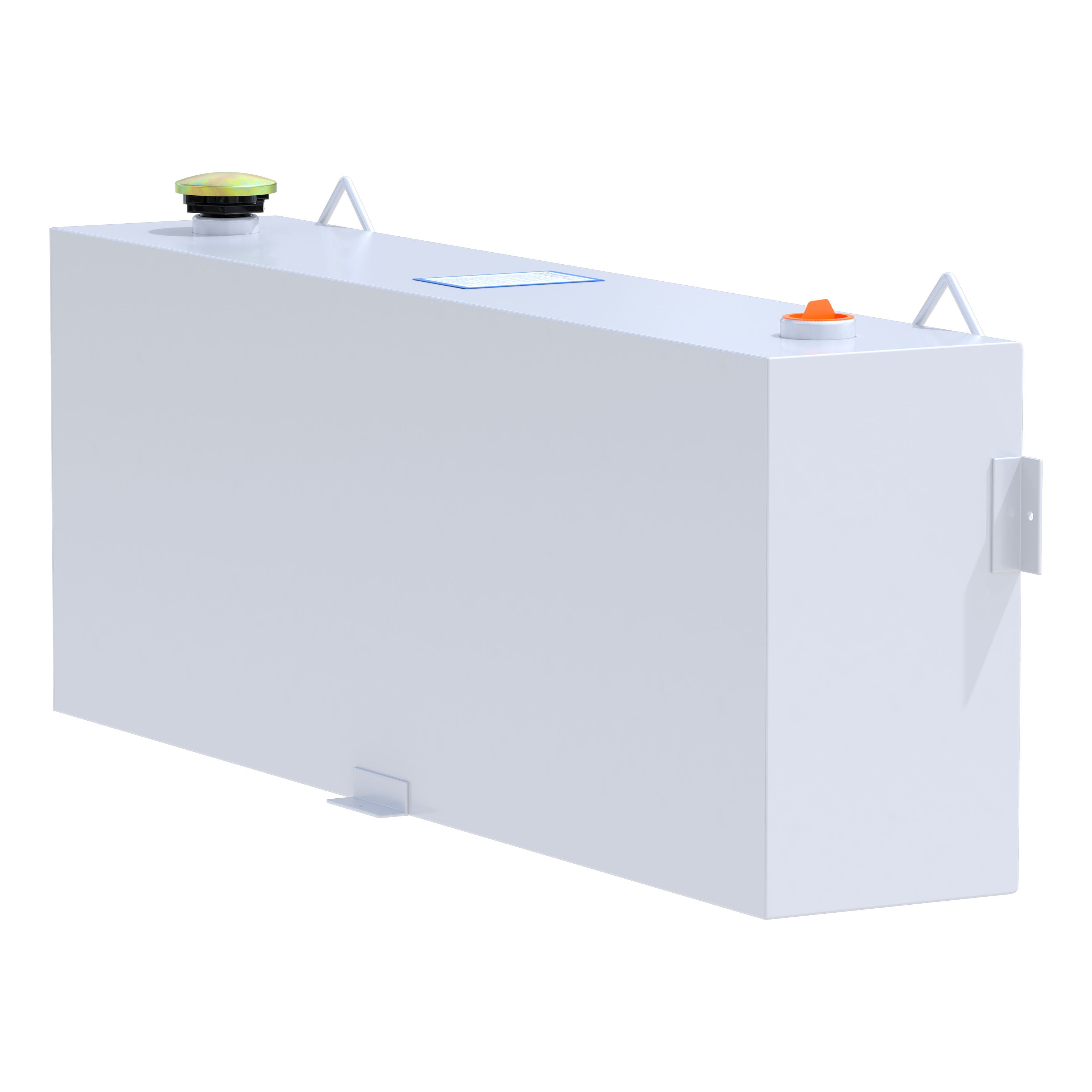 UWS ST-45-R-W White 45-Gallon Rectangle Steel Transfer Tank
