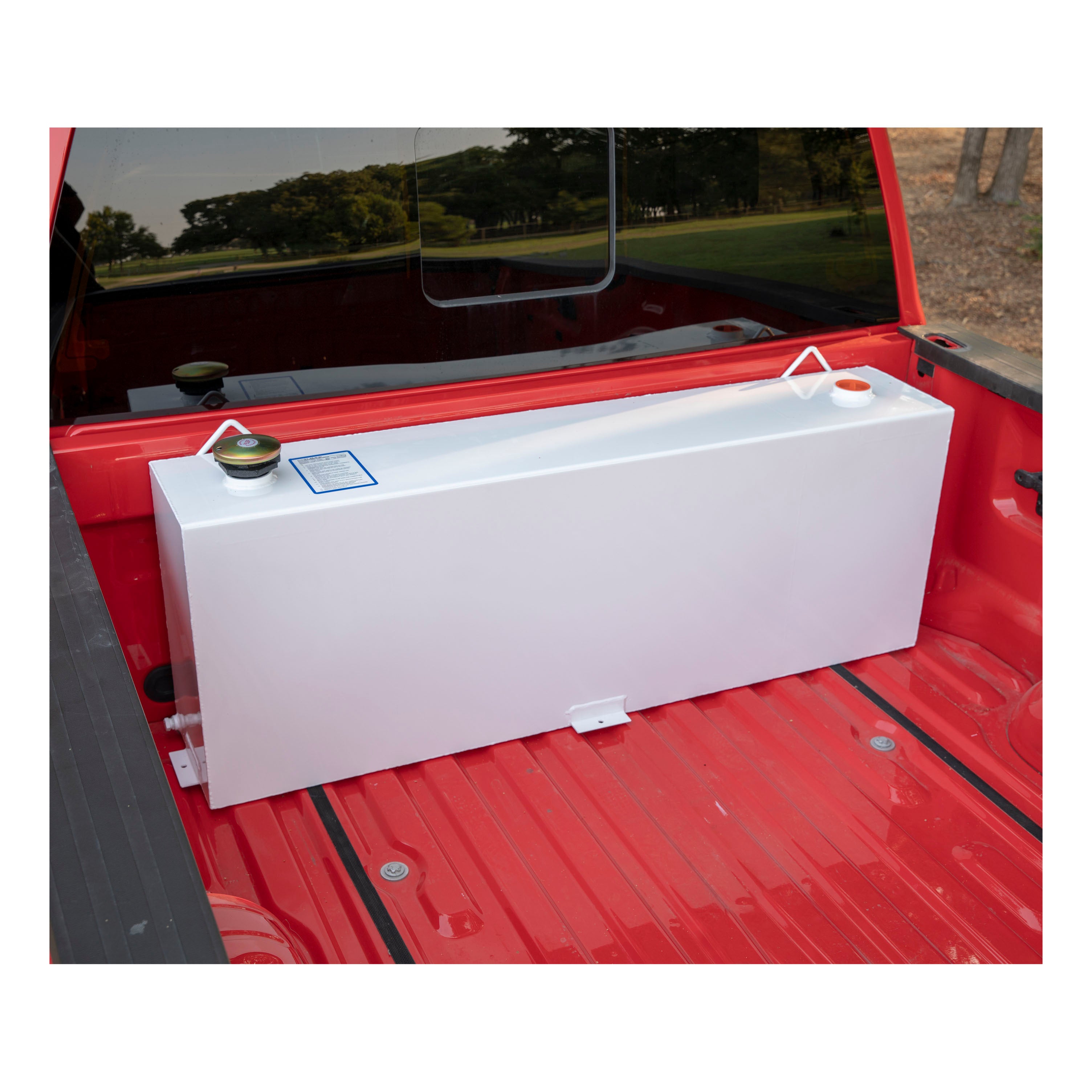 UWS ST-45-R-W White 45-Gallon Rectangle Steel Transfer Tank