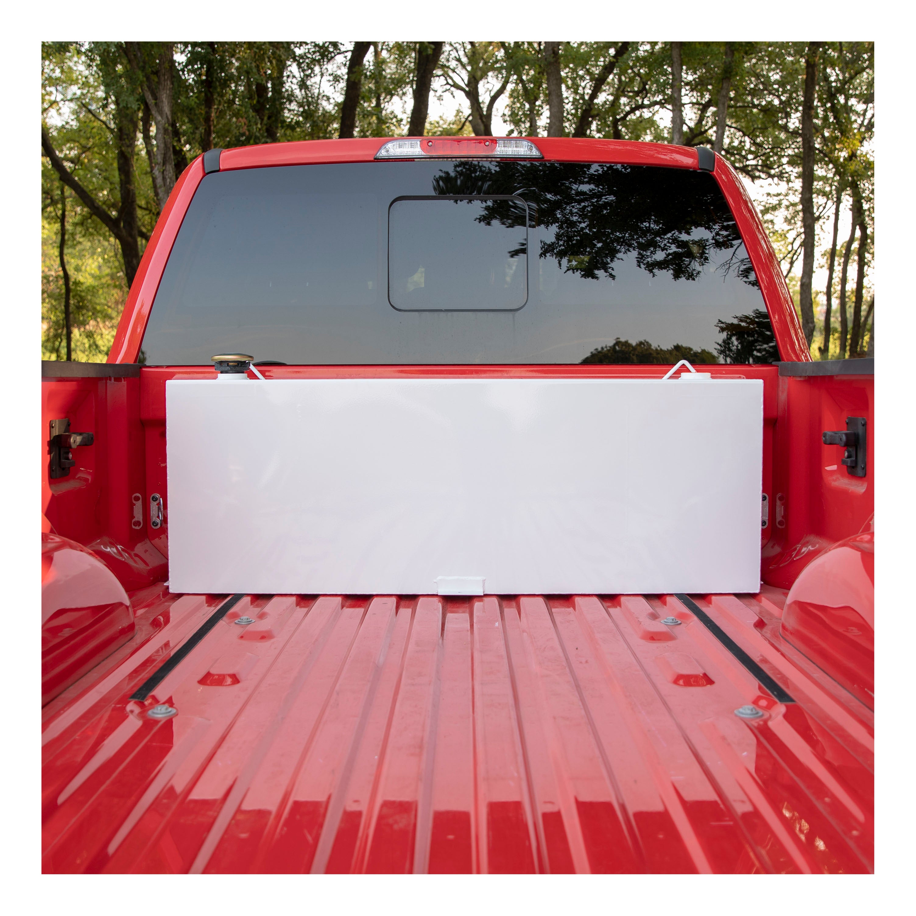 UWS ST-45-R-W White 45-Gallon Rectangle Steel Transfer Tank