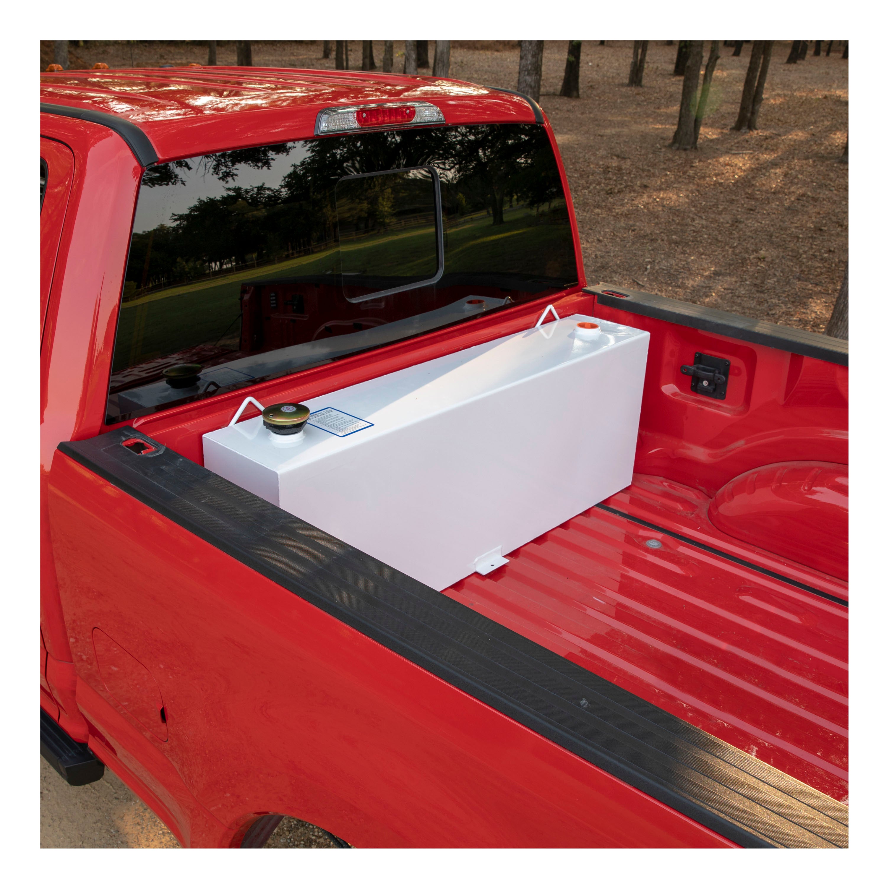 UWS ST-45-R-W White 45-Gallon Rectangle Steel Transfer Tank