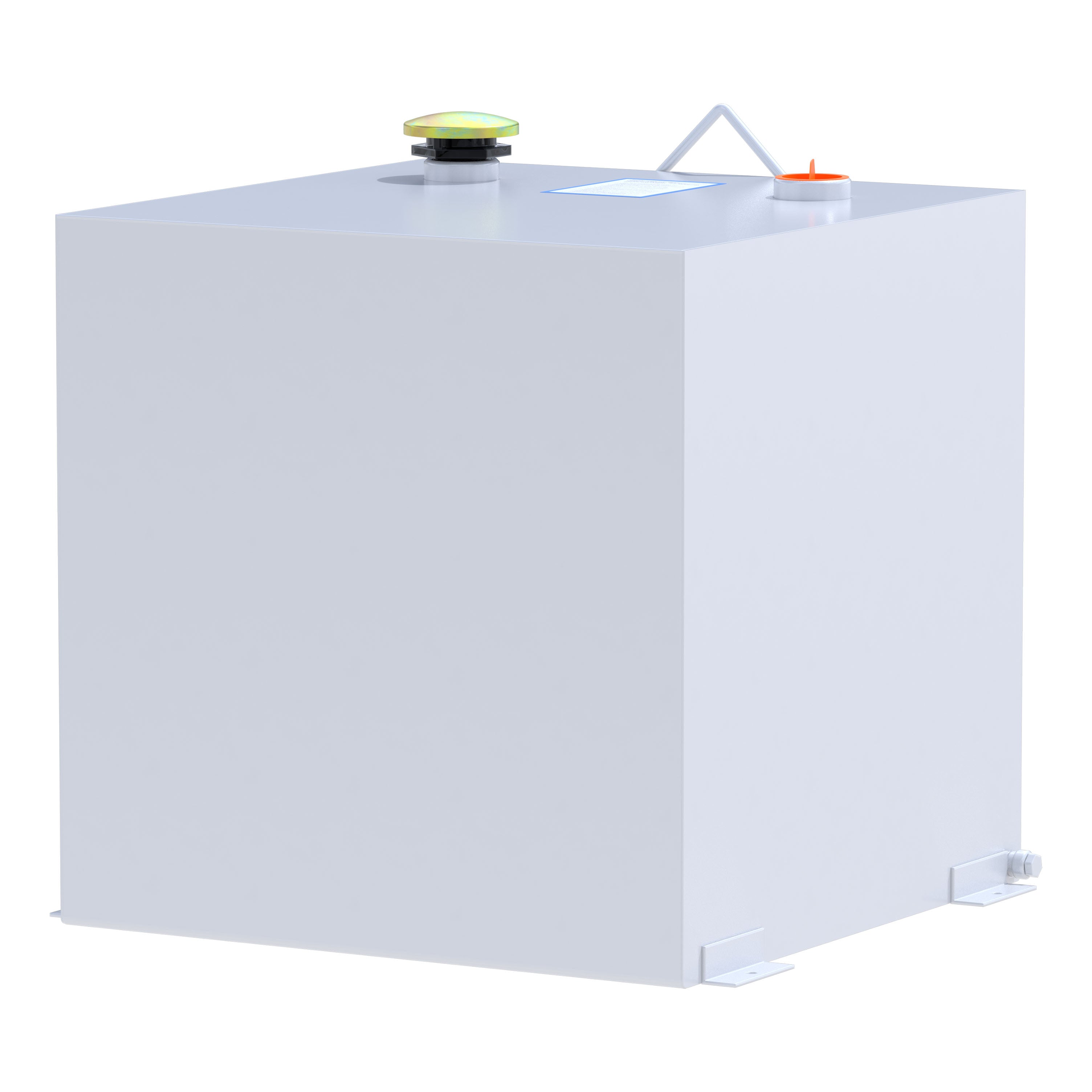 UWS ST-53-R-W White 53-Gallon Rectangle Steel Transfer Tank
