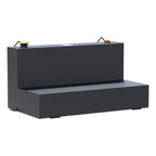 UWS ST-75-L-MB Matte Black 75-Gallon L-Shape Steel Transfer Tank