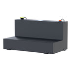 UWS ST-75-L-MB Matte Black 75-Gallon L-Shape Steel Transfer Tank