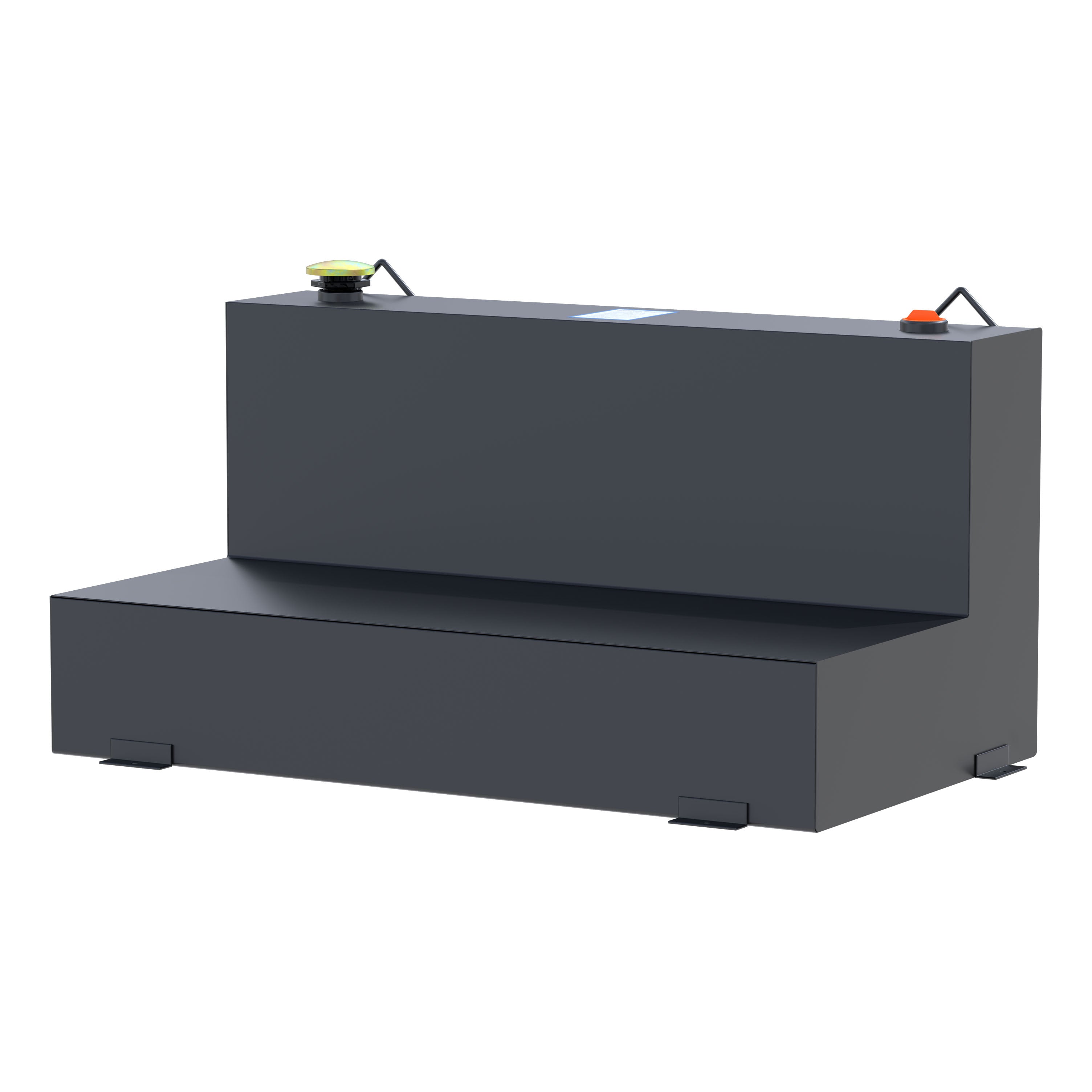 UWS ST-75-L-MB Matte Black 75-Gallon L-Shape Steel Transfer Tank