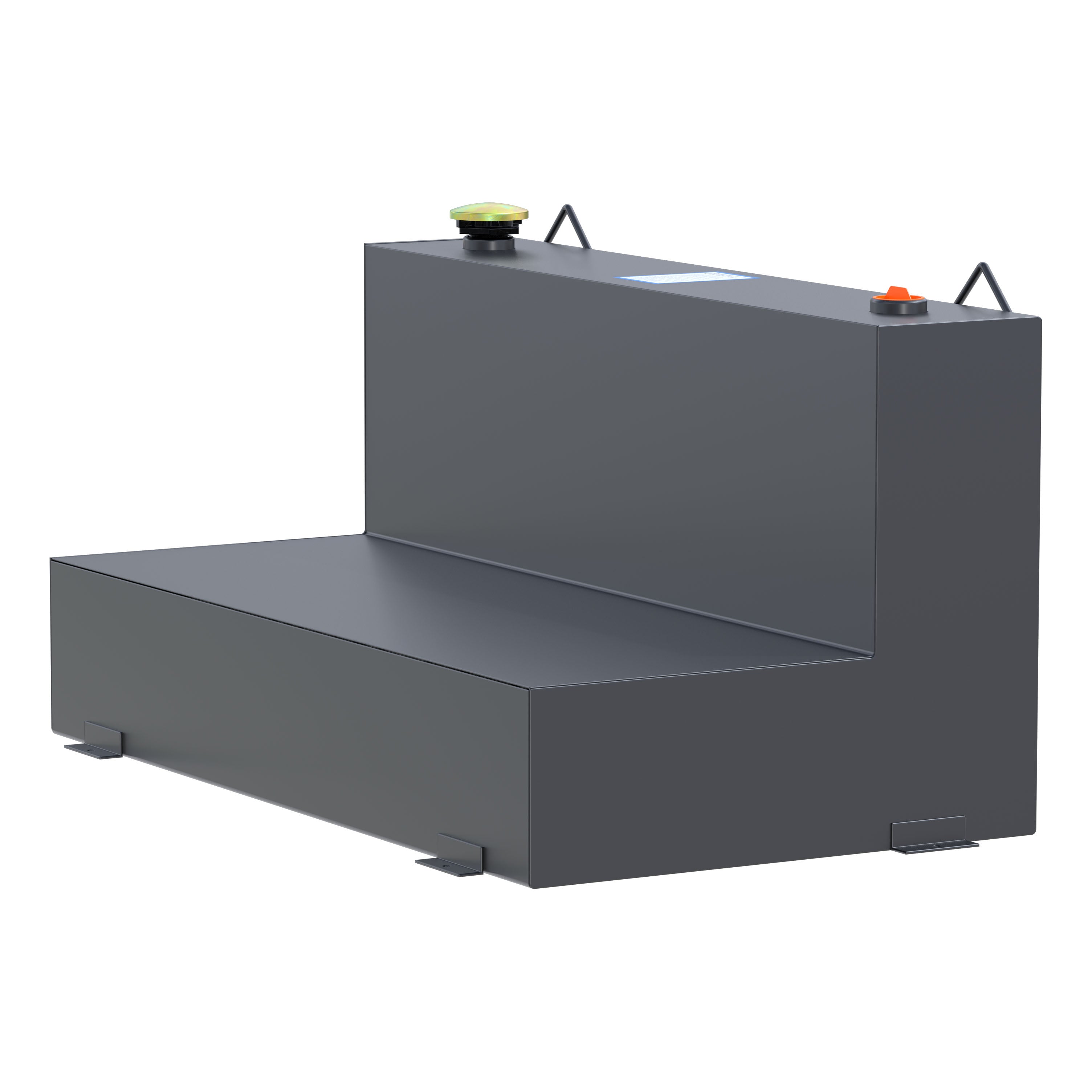 UWS ST-75-L-MB Matte Black 75-Gallon L-Shape Steel Transfer Tank