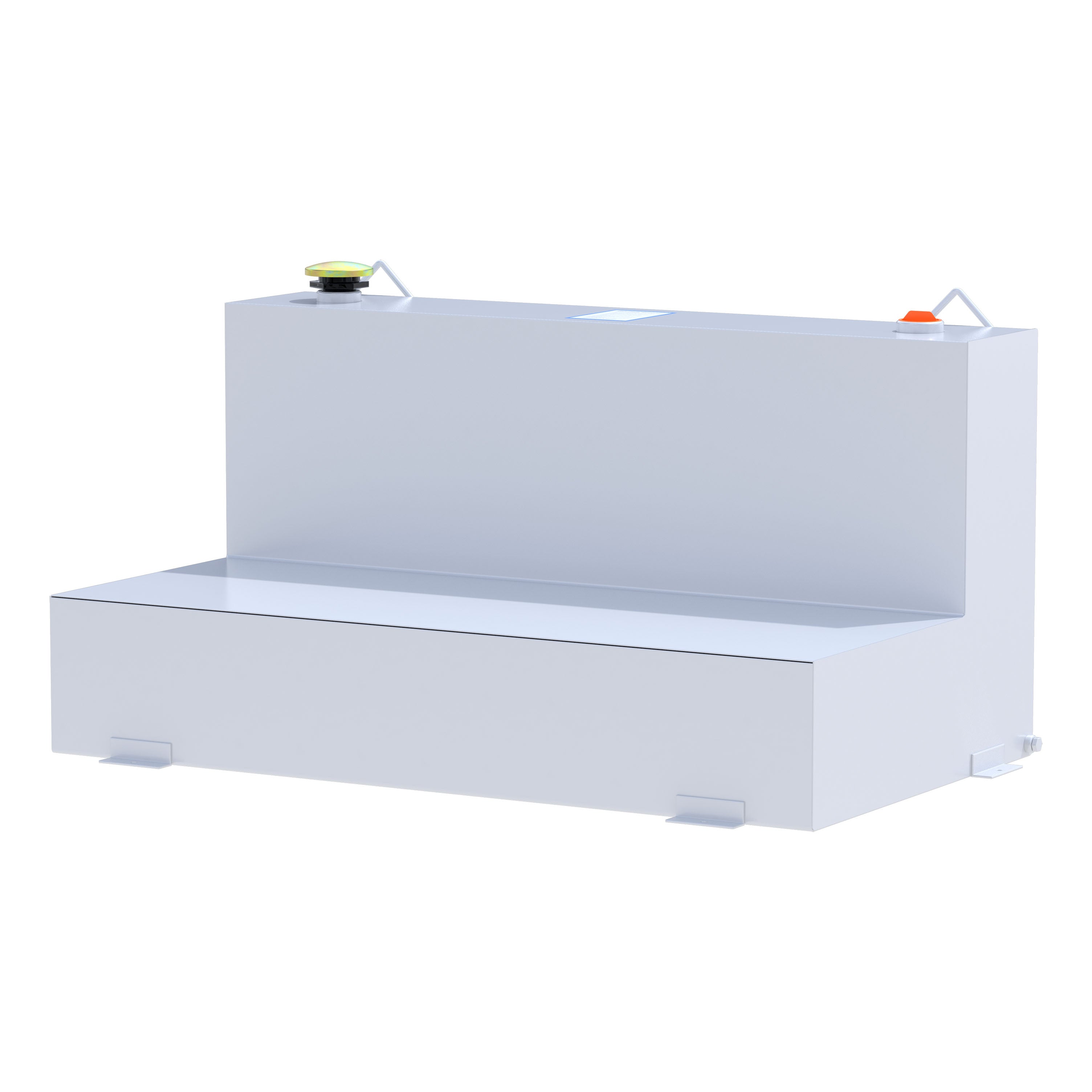 UWS ST-75-L-W White 75-Gallon L-Shape Steel Transfer Tank