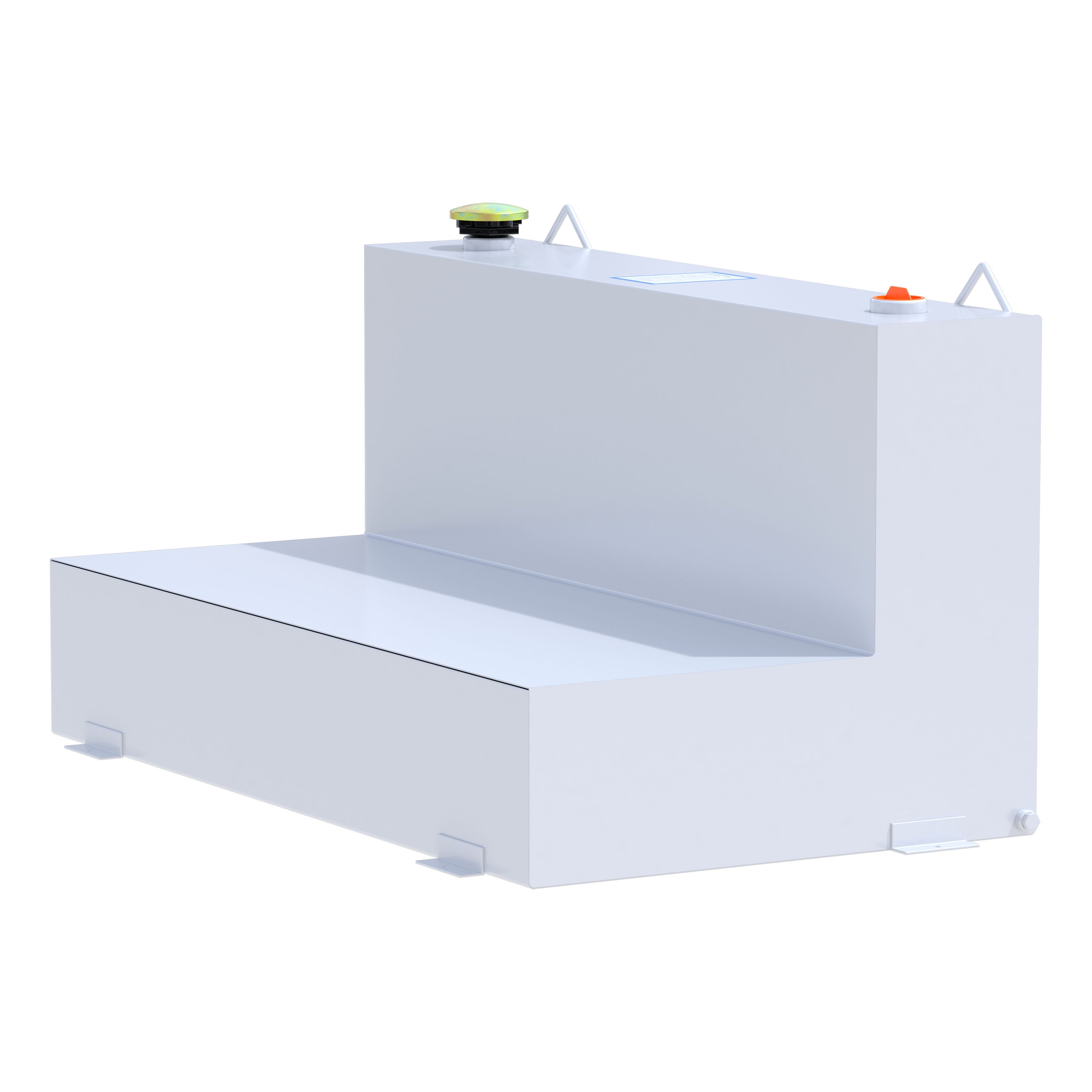 UWS ST-75-L-W White 75-Gallon L-Shape Steel Transfer Tank
