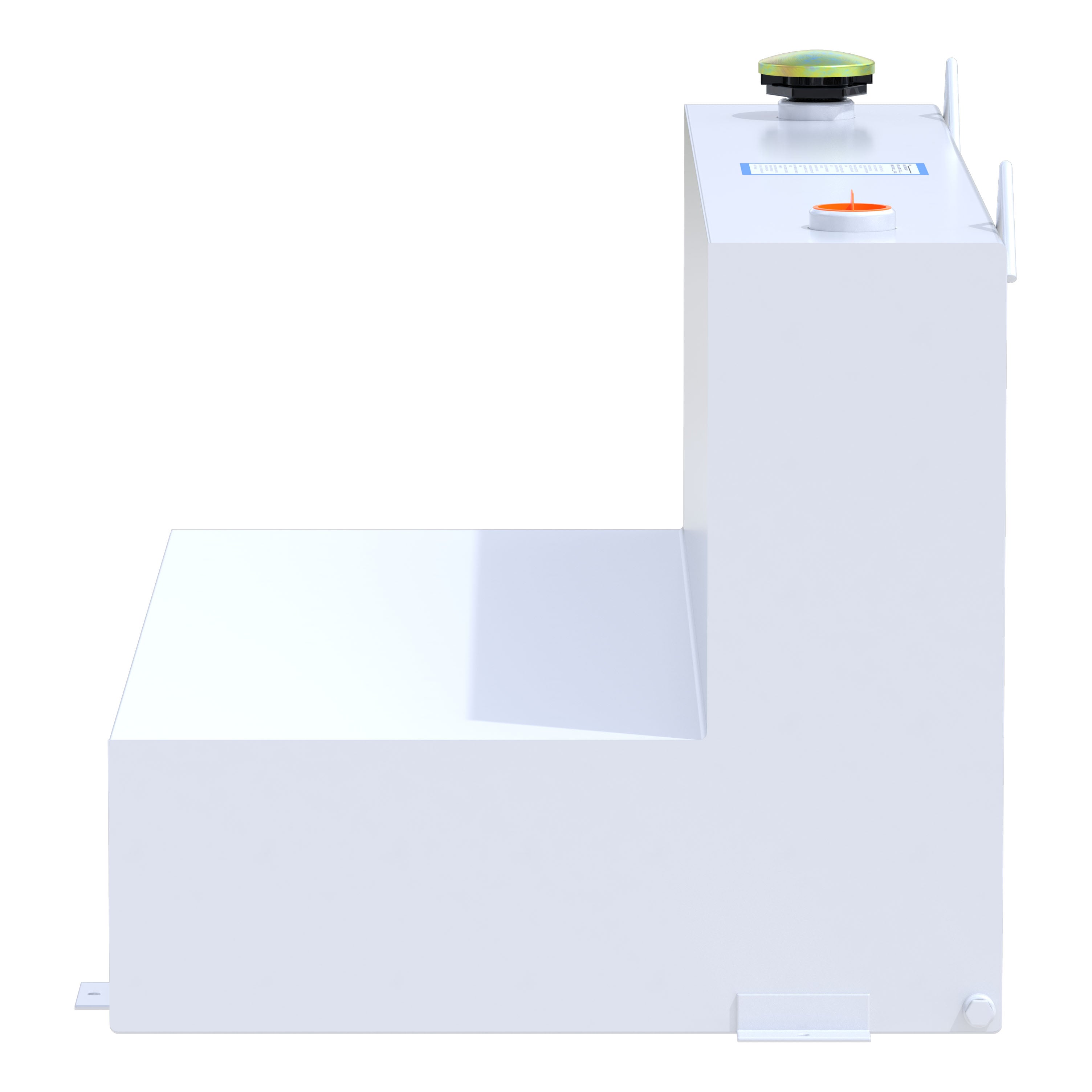 UWS ST-75-L-W White 75-Gallon L-Shape Steel Transfer Tank