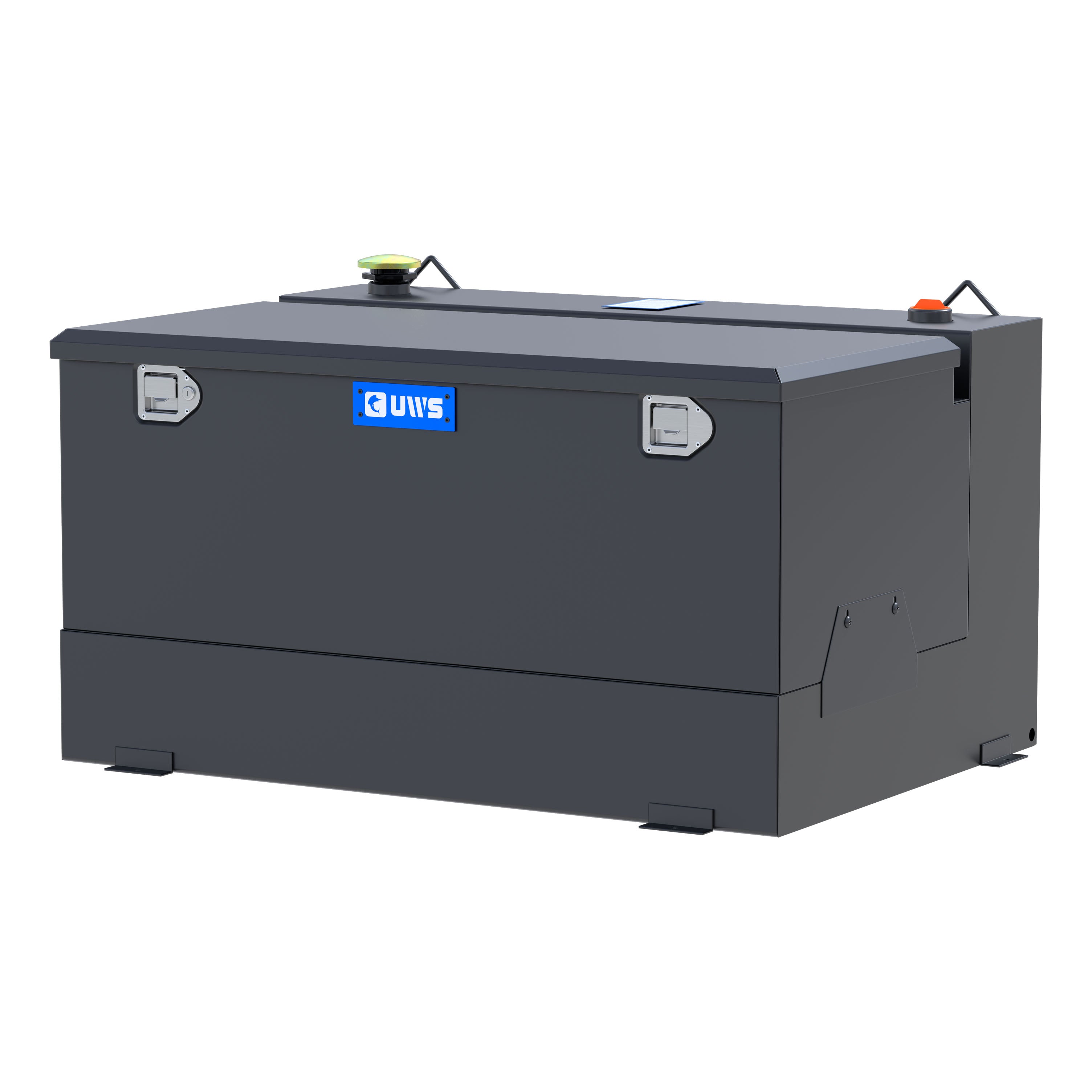 UWS ST-85-COMBO-MB Matte Black 85-Gallon Steel-Aluminum Combo Transfer Tank