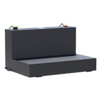 UWS ST-85-L-MB Matte Black 85-Gallon L-Shape Steel Transfer Tank