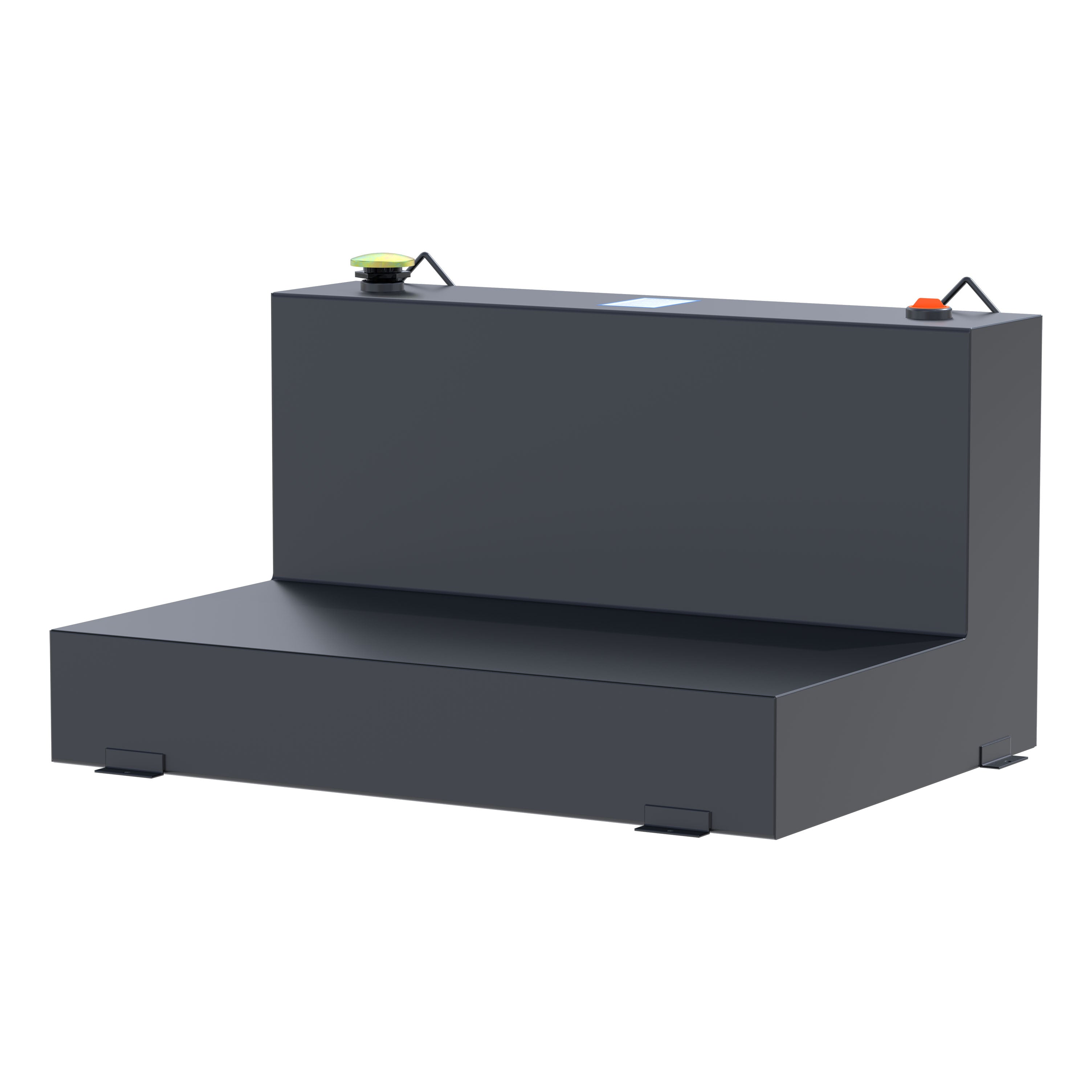 UWS ST-85-L-MB Matte Black 85-Gallon L-Shape Steel Transfer Tank