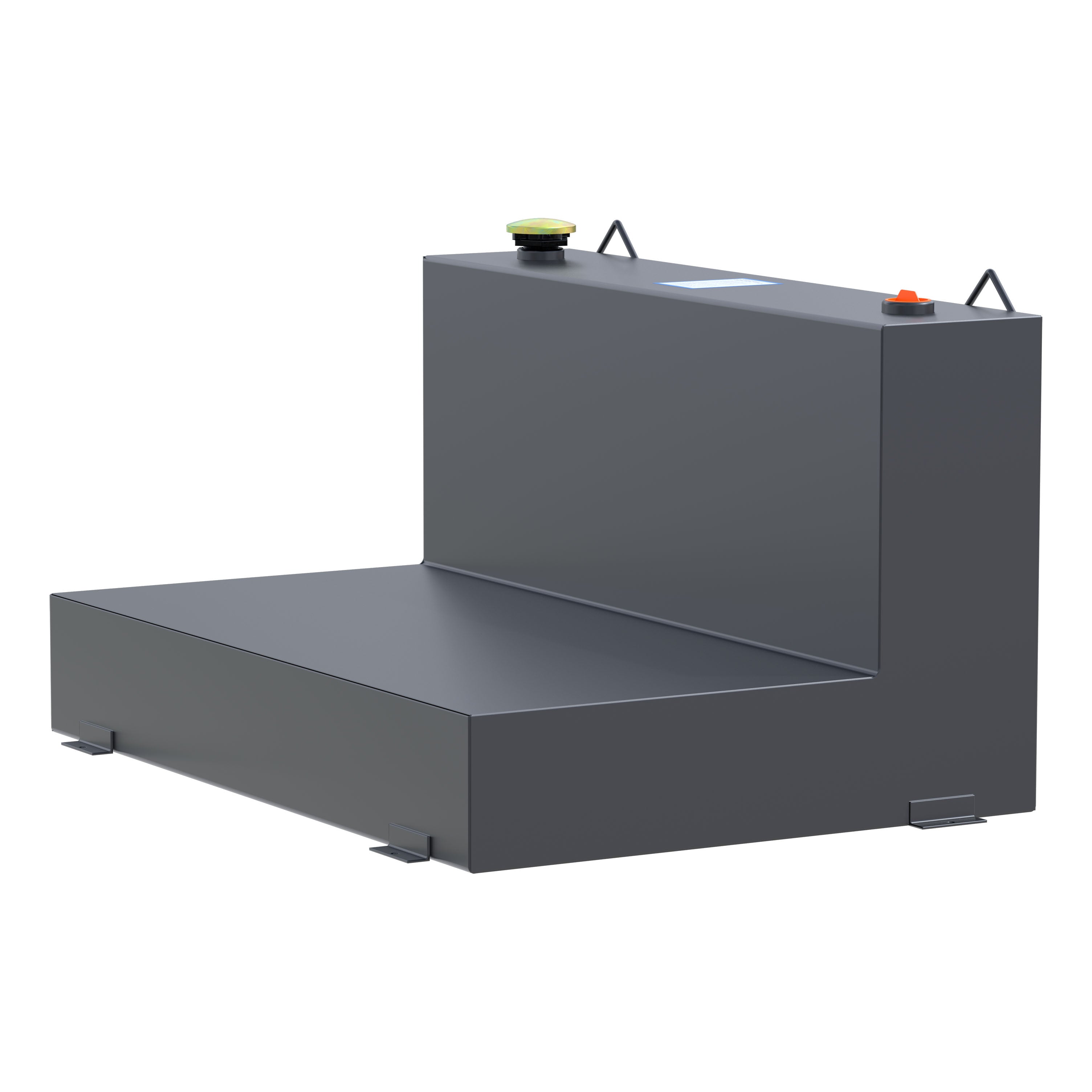 UWS ST-85-L-MB Matte Black 85-Gallon L-Shape Steel Transfer Tank