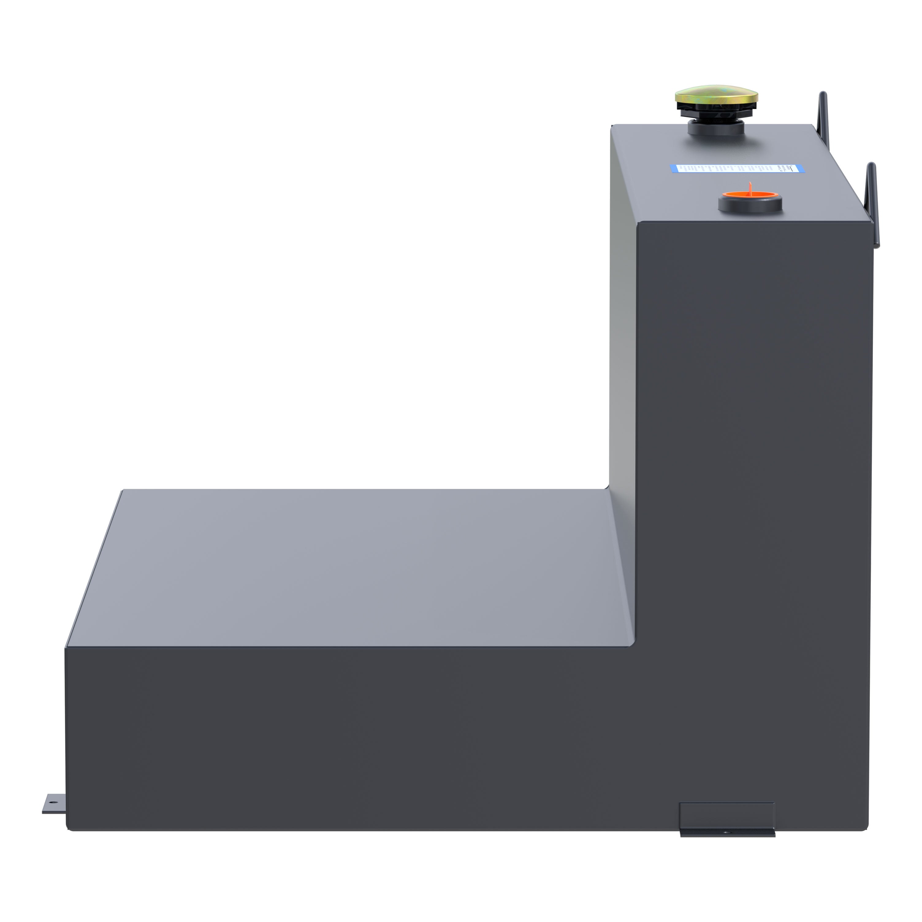 UWS ST-85-L-MB Matte Black 85-Gallon L-Shape Steel Transfer Tank