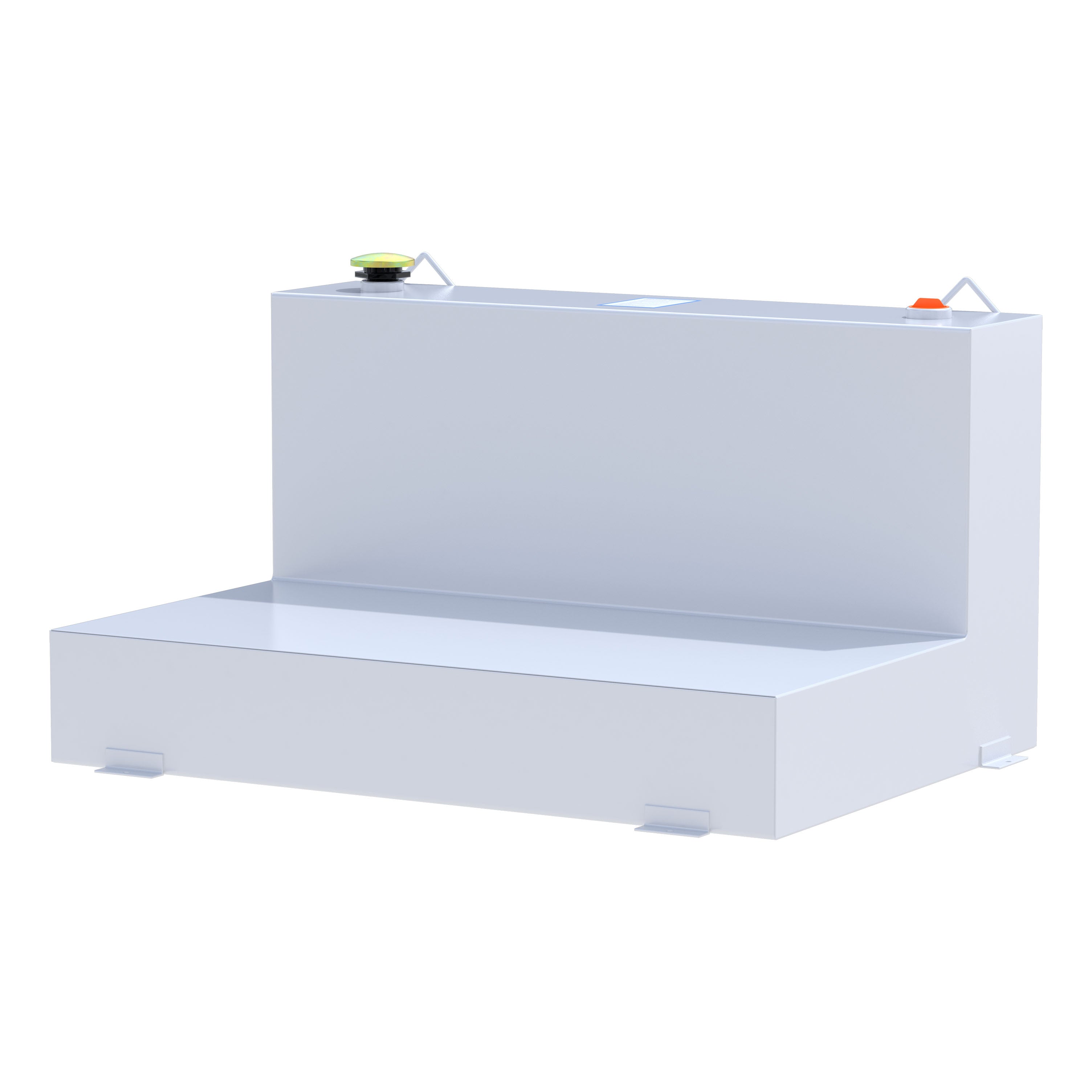 UWS ST-85-L-W White 85-Gallon L-Shape Steel Transfer Tank