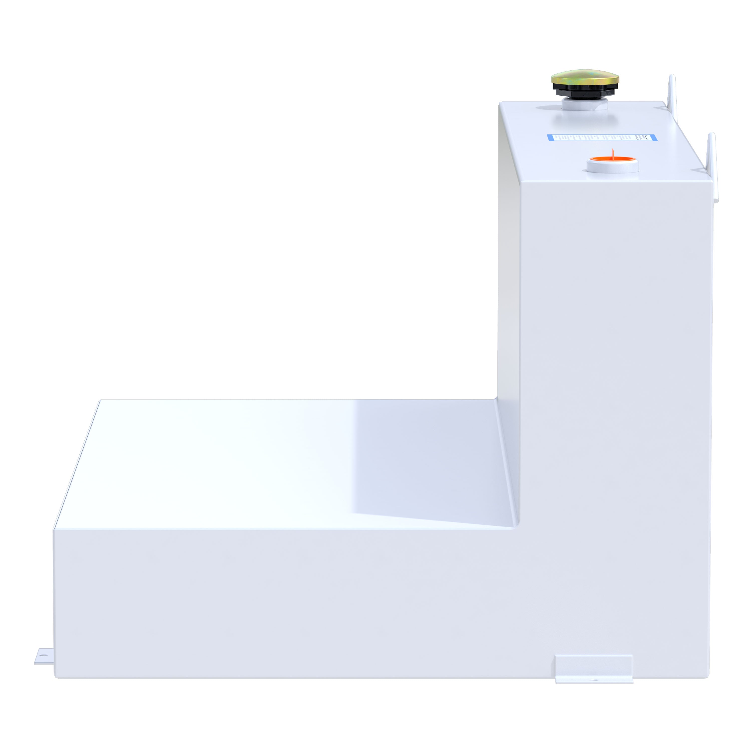 UWS ST-85-L-W White 85-Gallon L-Shape Steel Transfer Tank