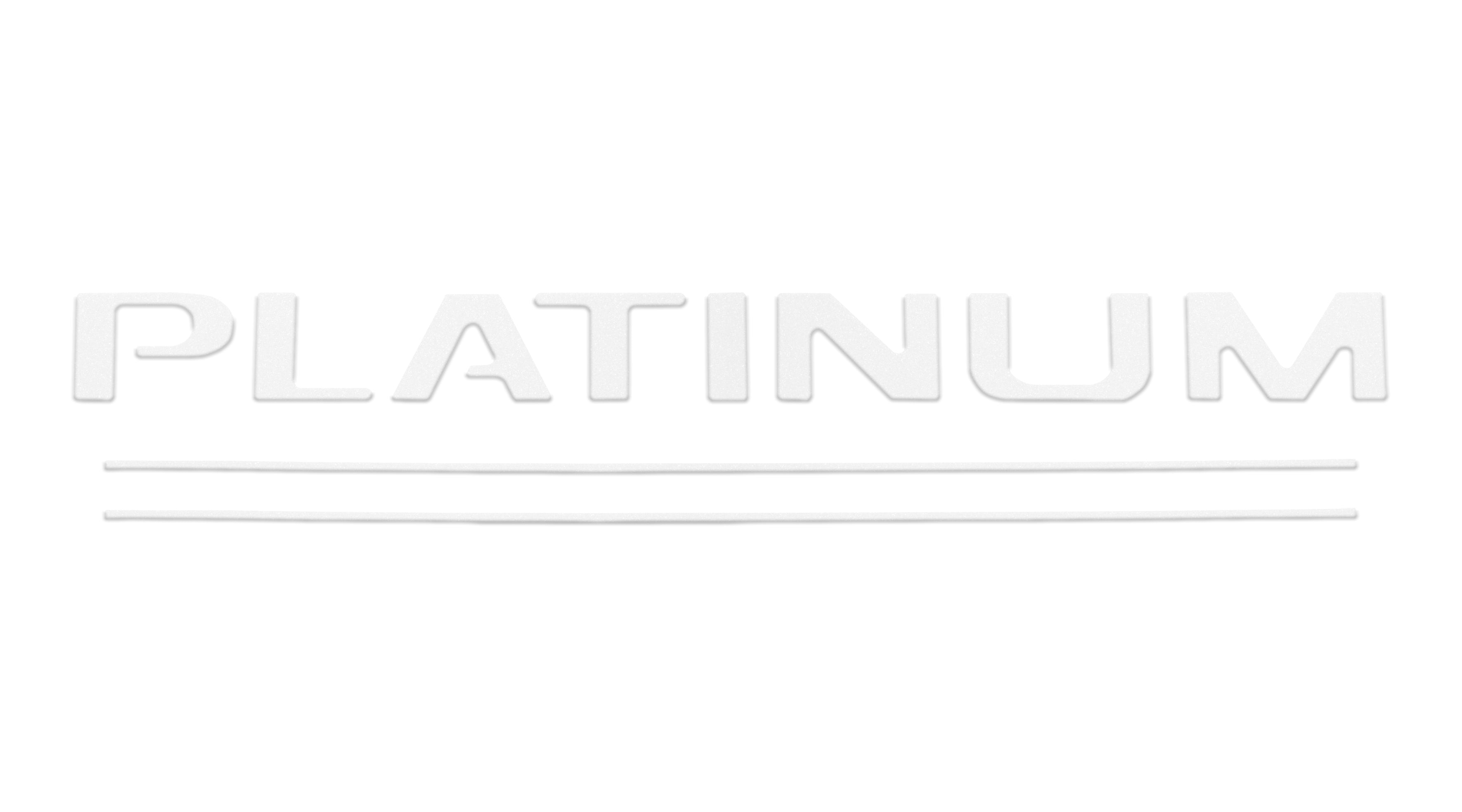 Tailgate Letter and Line Inserts Fits 2017-2019 Ford Super Duty Platinum