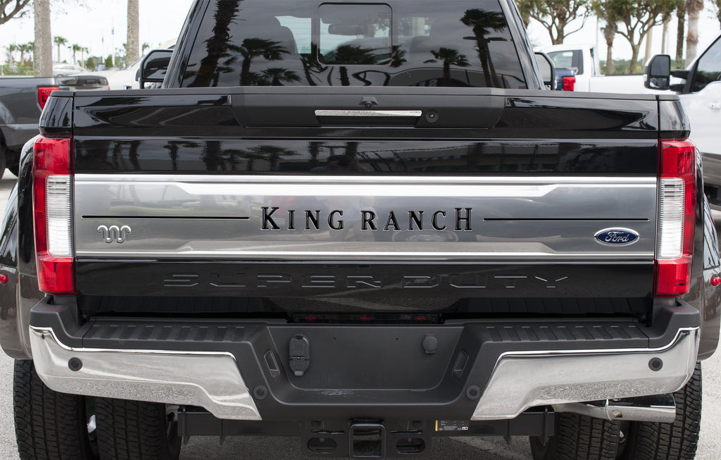 Tailgate Letter Inserts Fits 2017-2019 Ford Super Duty King Ranch