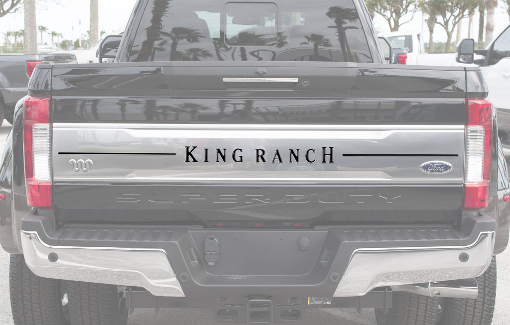 Tailgate Letter Inserts Fits 2017-2019 Ford Super Duty King Ranch