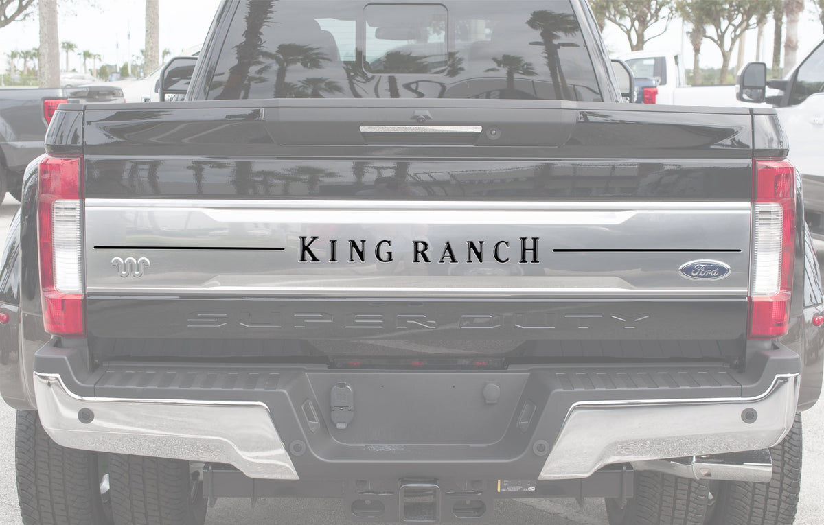 Tailgate Letter Inserts Fits 2017-2019 Ford Super Duty King Ranch
