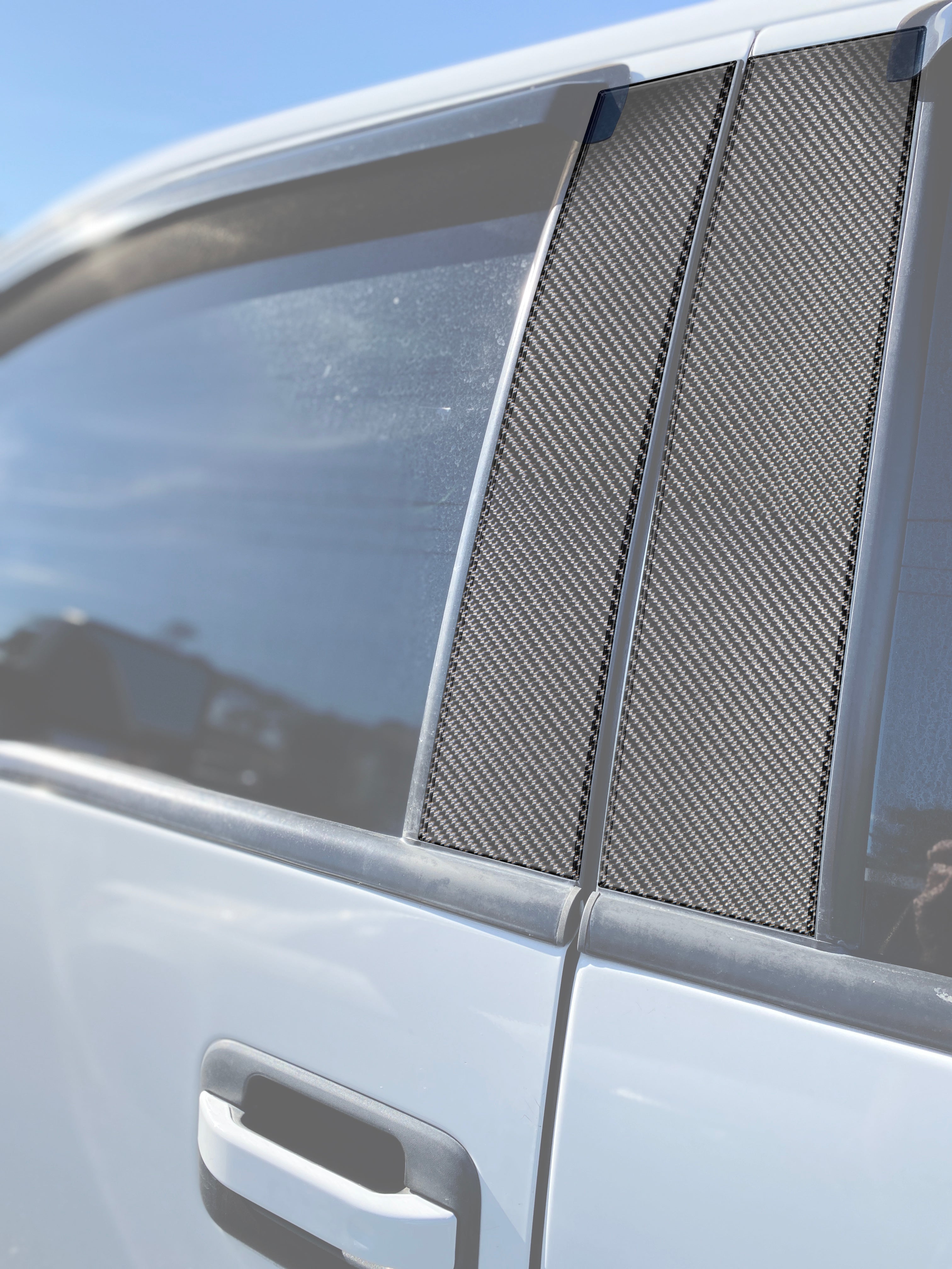 Door Pillars Accent Trim Fits 2009-2014 Ford F-150 (Super Crew/Super Cab)
