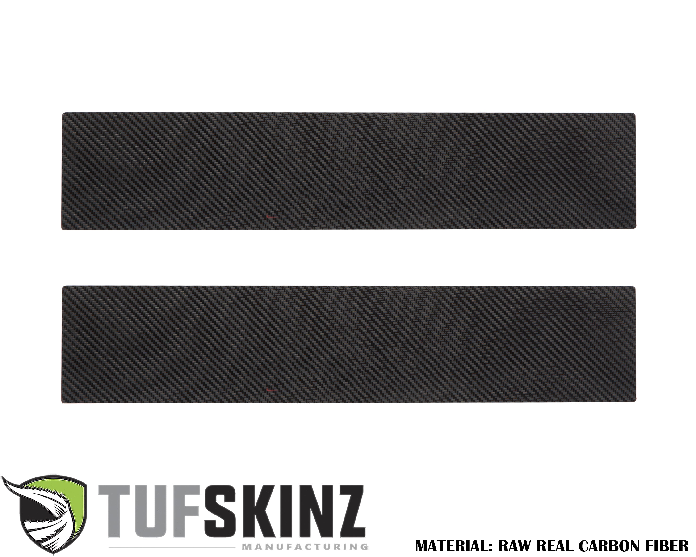 Door Sill Protection Overlays (Real Carbon Fiber) Fits 2017-2020 Ford Super Duty