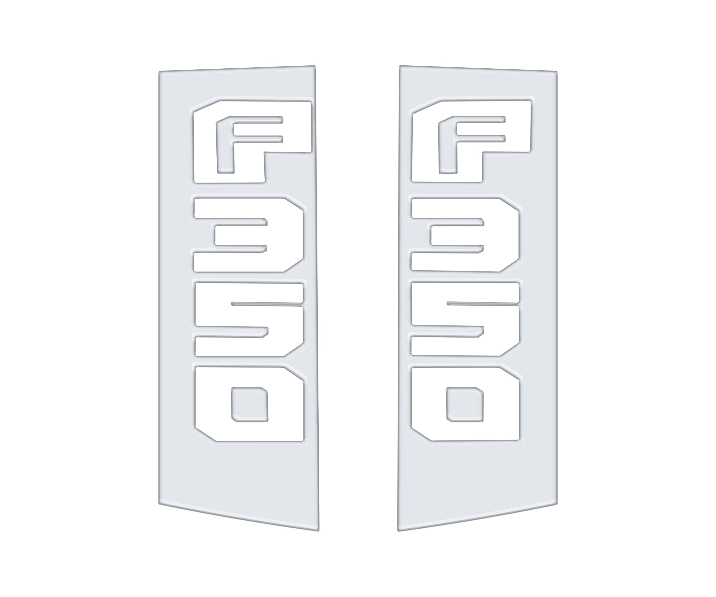 Side Emblem Accent Trim Fits 2017-2022 Ford Super Duty
