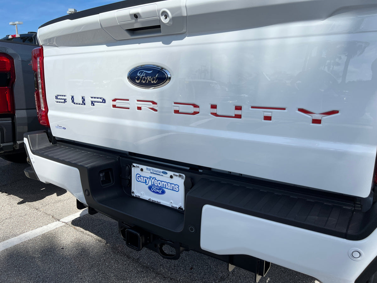 Tailgate Letter Inserts Fits 2023-2026 Ford Super Duty XL/XLT/STX/Tremor/Lariat