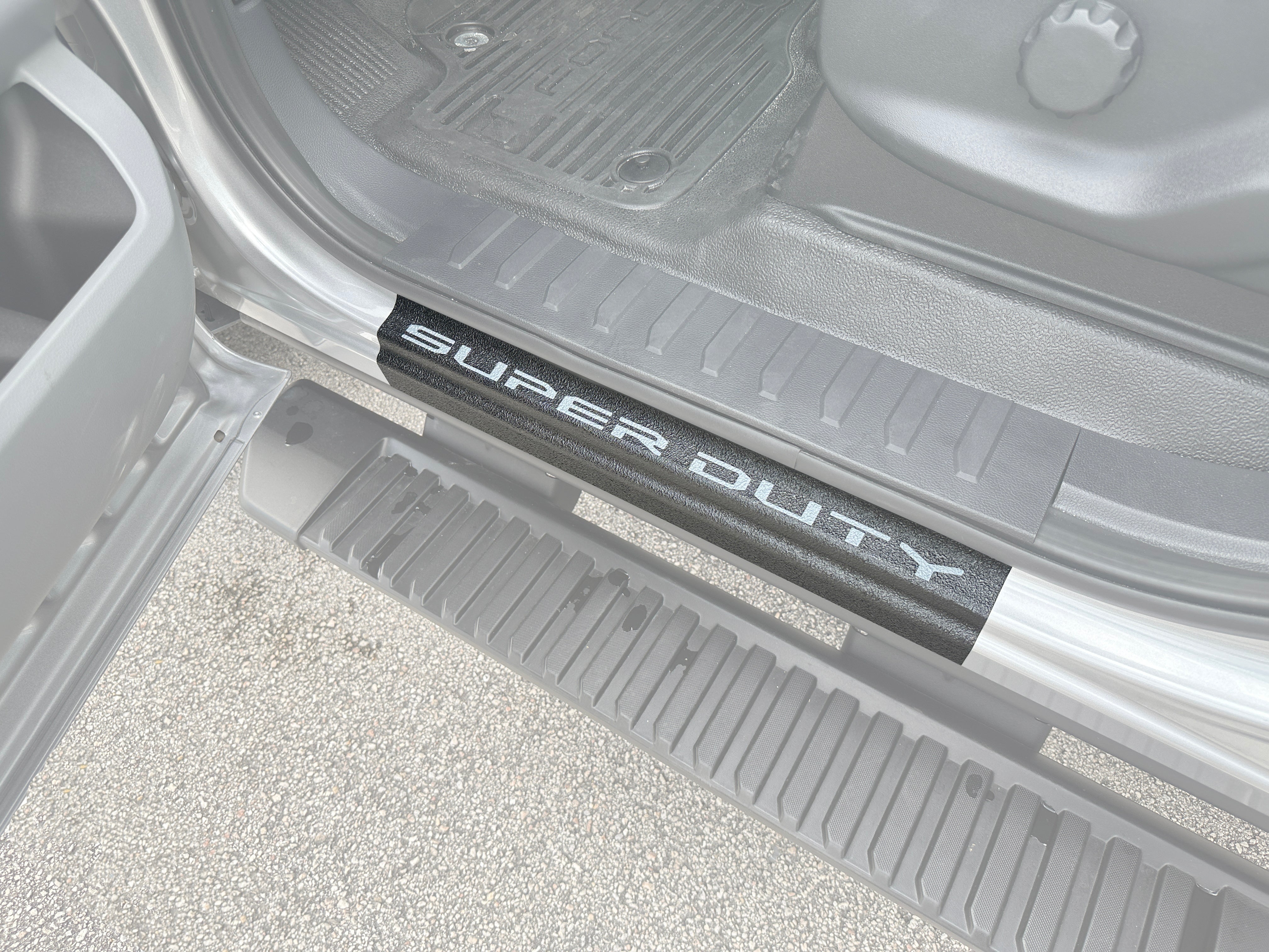Door Sill Protection Overlays (Textured) Fits 2023-2026 Ford Super Duty