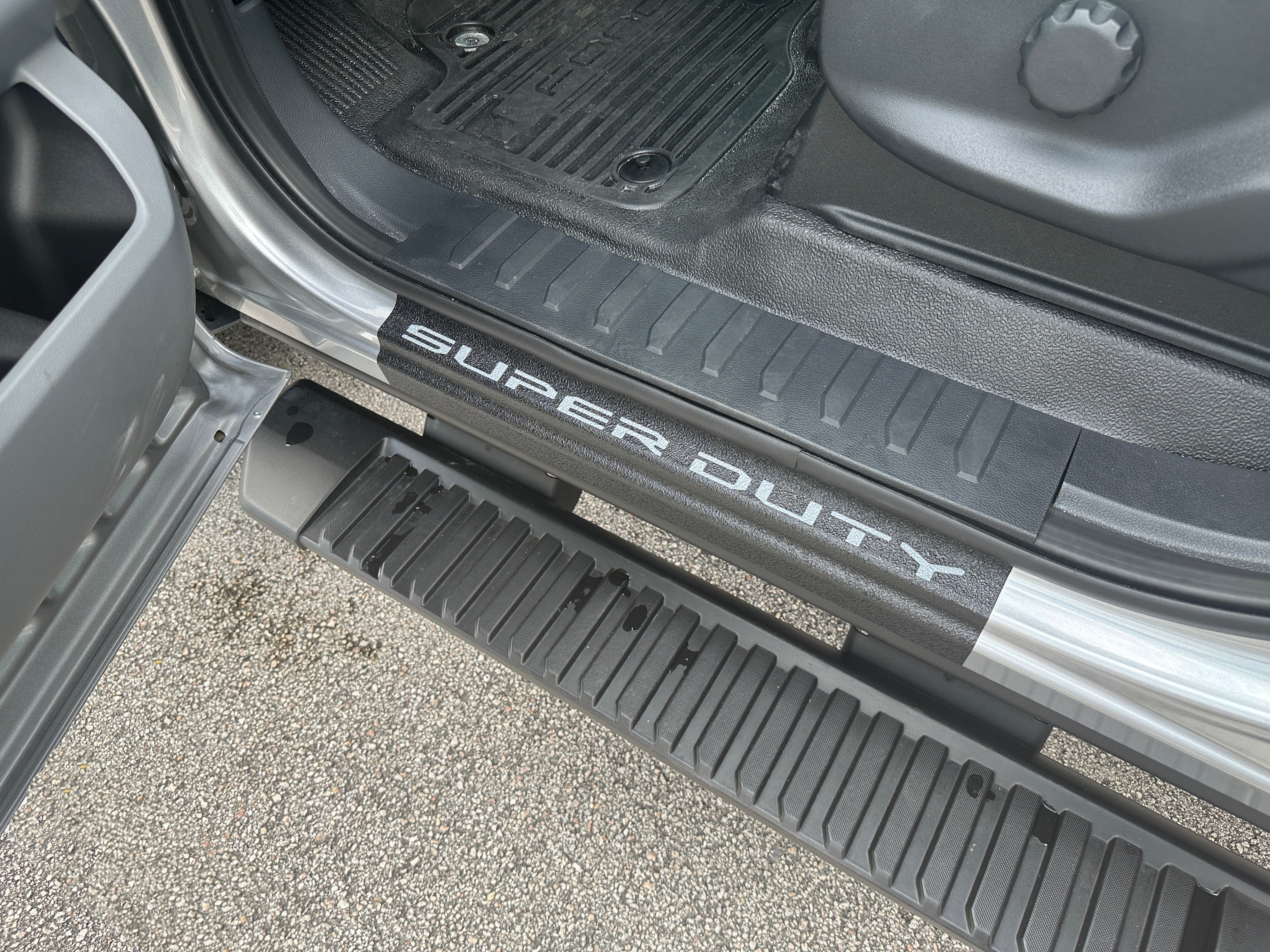 Door Sill Protection Overlays (Textured) Fits 2023-2026 Ford Super Duty