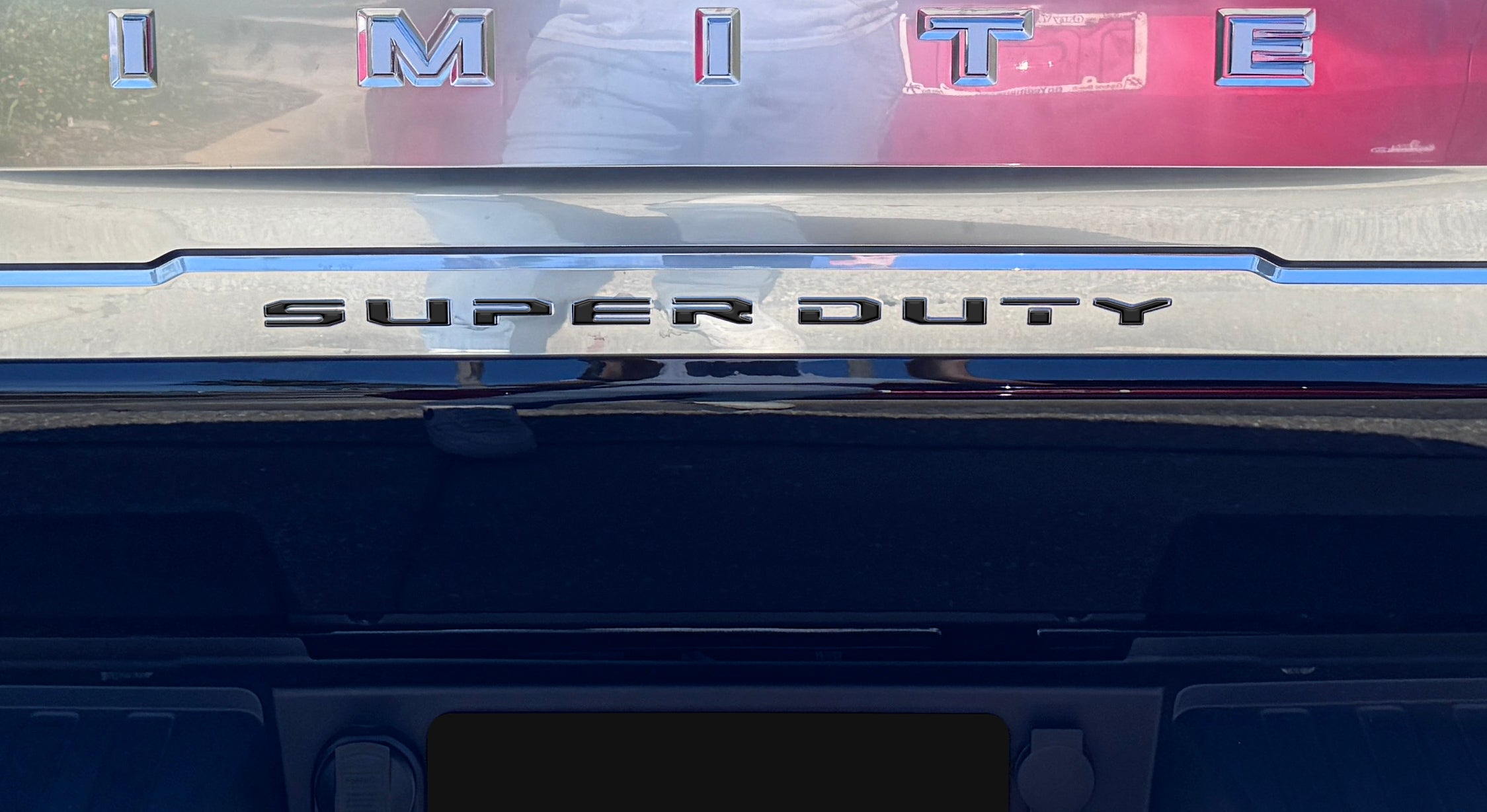 Tailgate Applique Letter Overlays Fits 2023-2026 Ford King Ranch/Platinum/Limited Super Duty