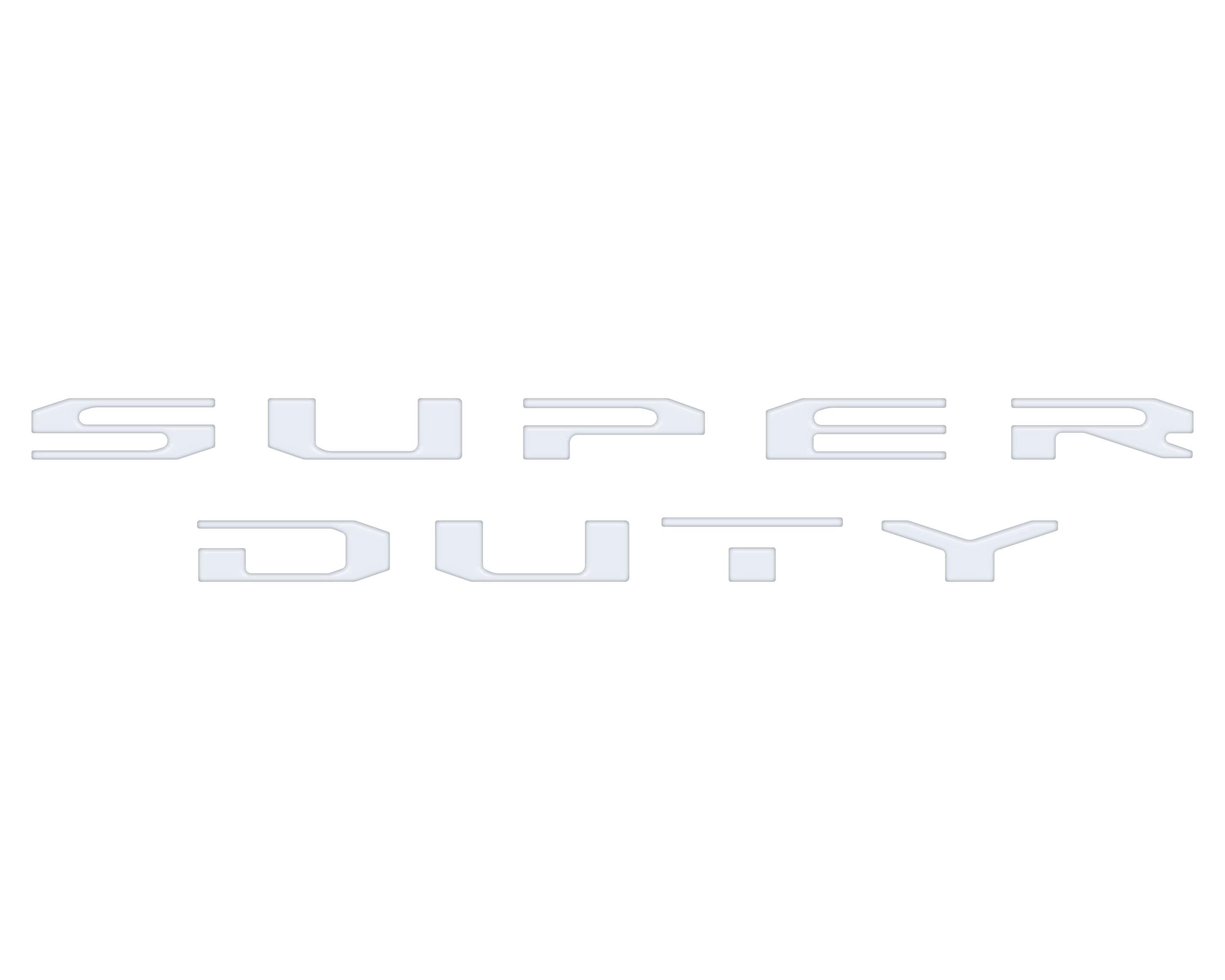 Tailgate Applique Letter Overlays Fits 2023-2026 Ford King Ranch/Platinum/Limited Super Duty