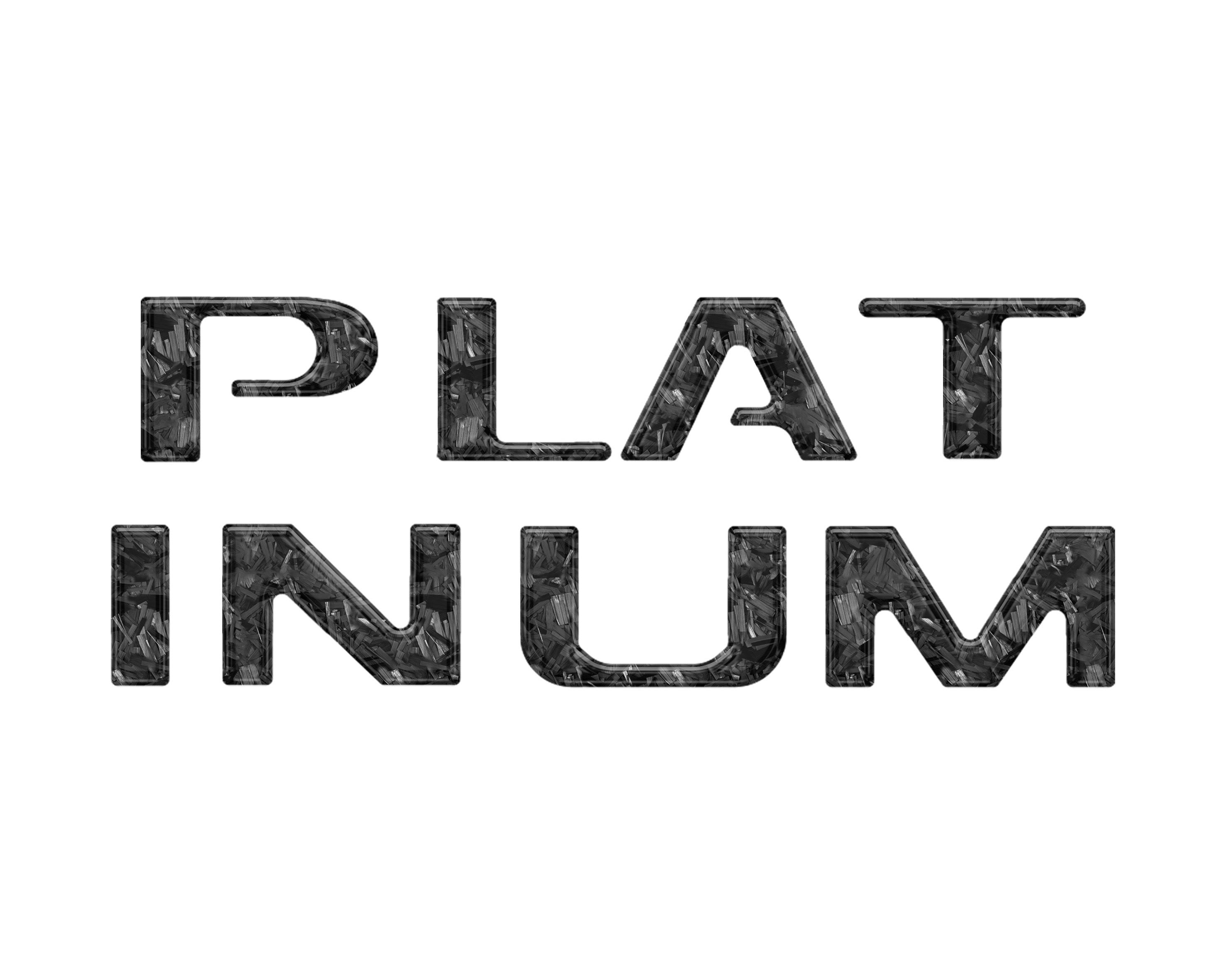 Platinum Tailgate Lettering Kit Fits 2025-2026 Ford Super Duty Platinum
