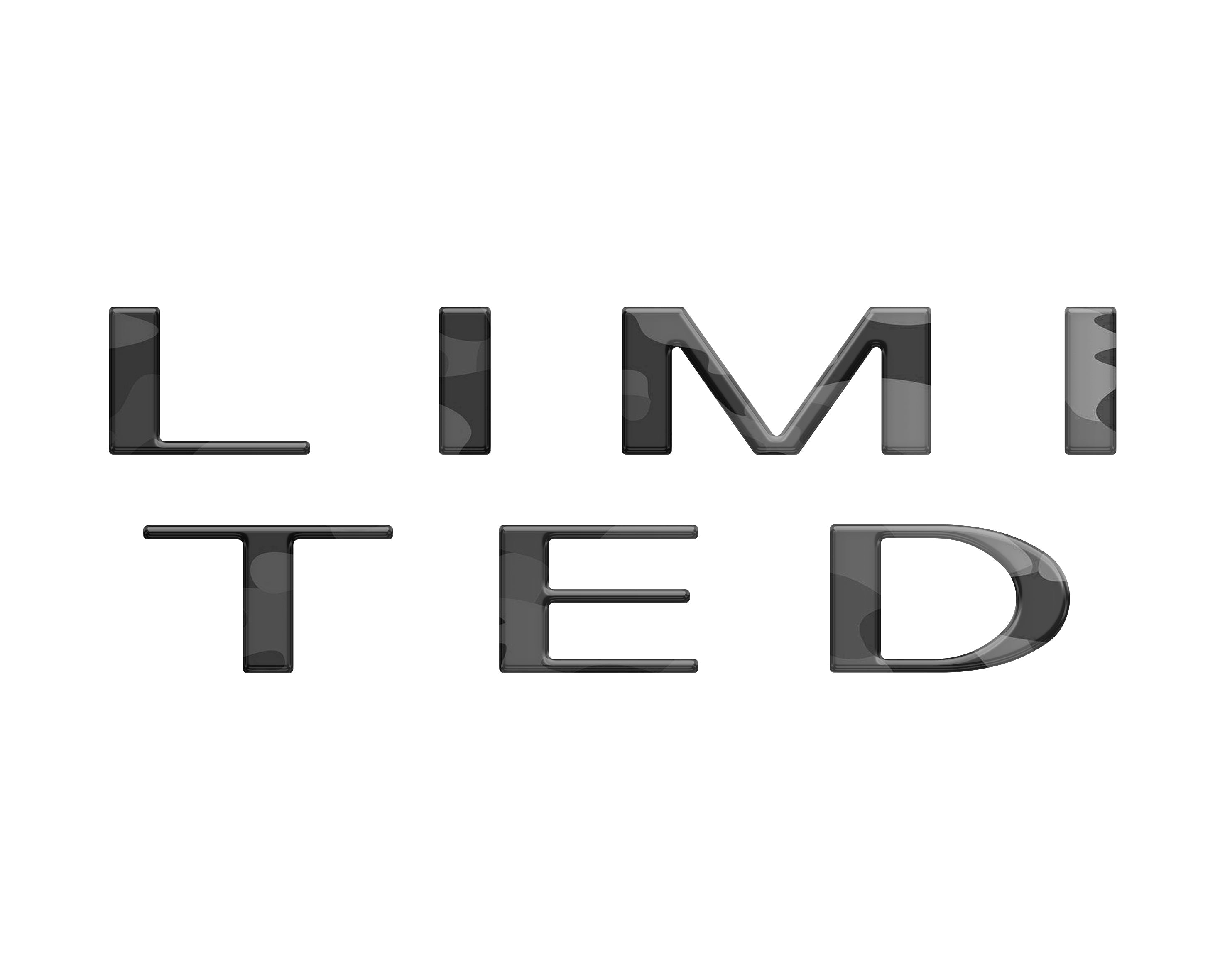 Limited Tailgate Letter Overlays Fits 2023-2026 Ford Super Duty Limited