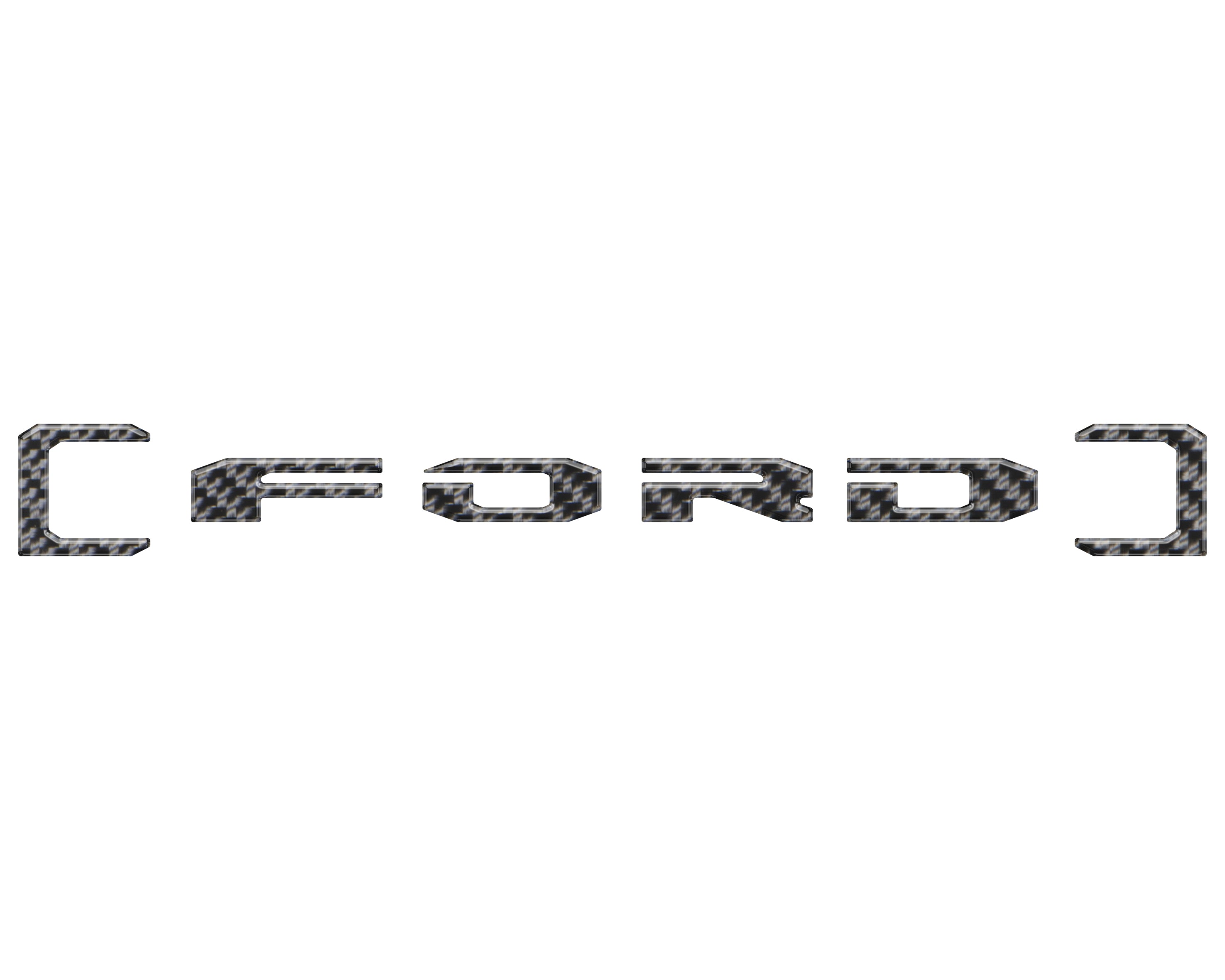Upper Glove Box Letter Overlays Fits 2023-2026 Ford Super Duty