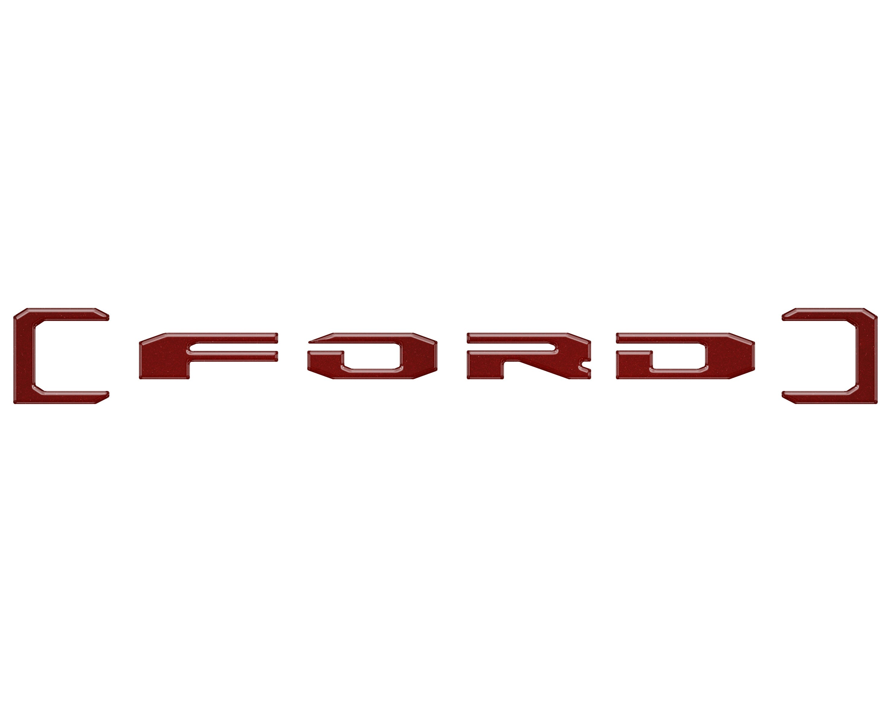 Upper Glove Box Letter Overlays Fits 2023-2026 Ford Super Duty