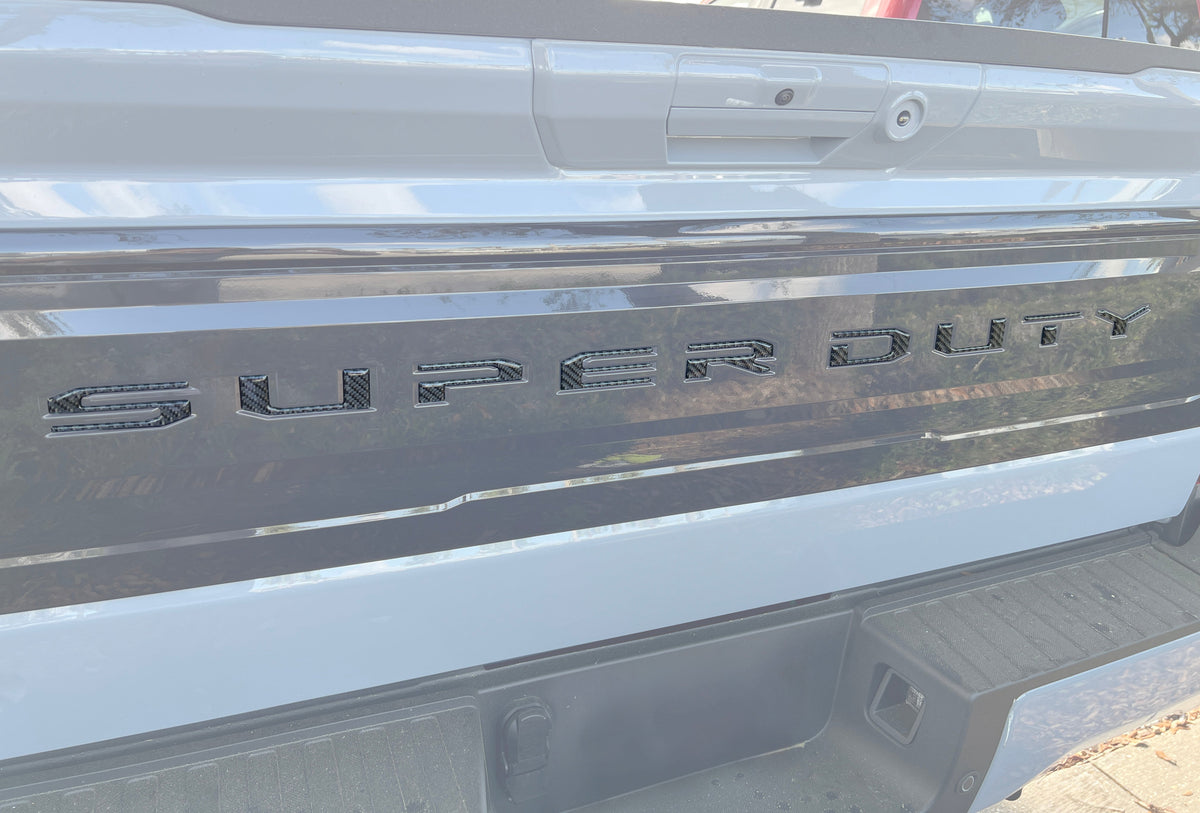 Tailgate Letter Inserts Fits 2025-2026 Ford Super Duty Platinum