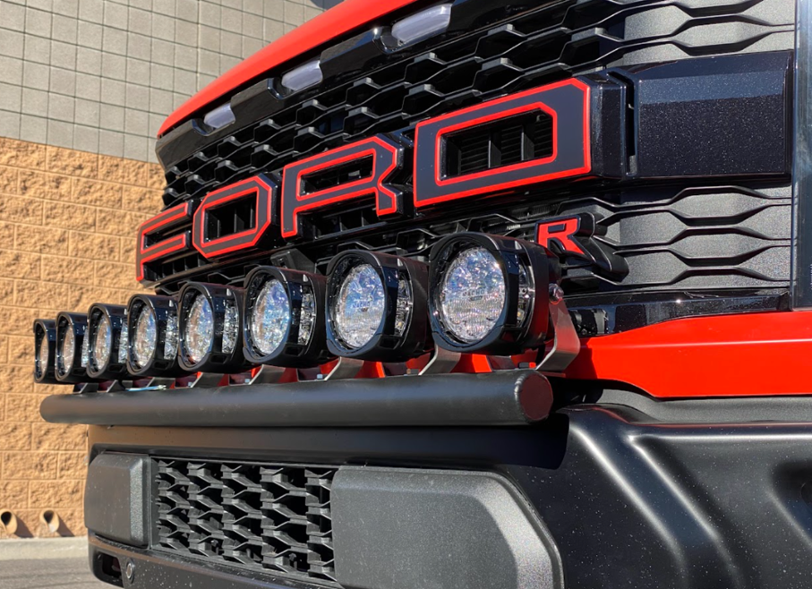 Foutz Motorsports Front Light Mount Kit (stock bumper) - Use Any Light 2021-2023 Ford F-150 Raptor 2023 Ford F-150 Raptor R