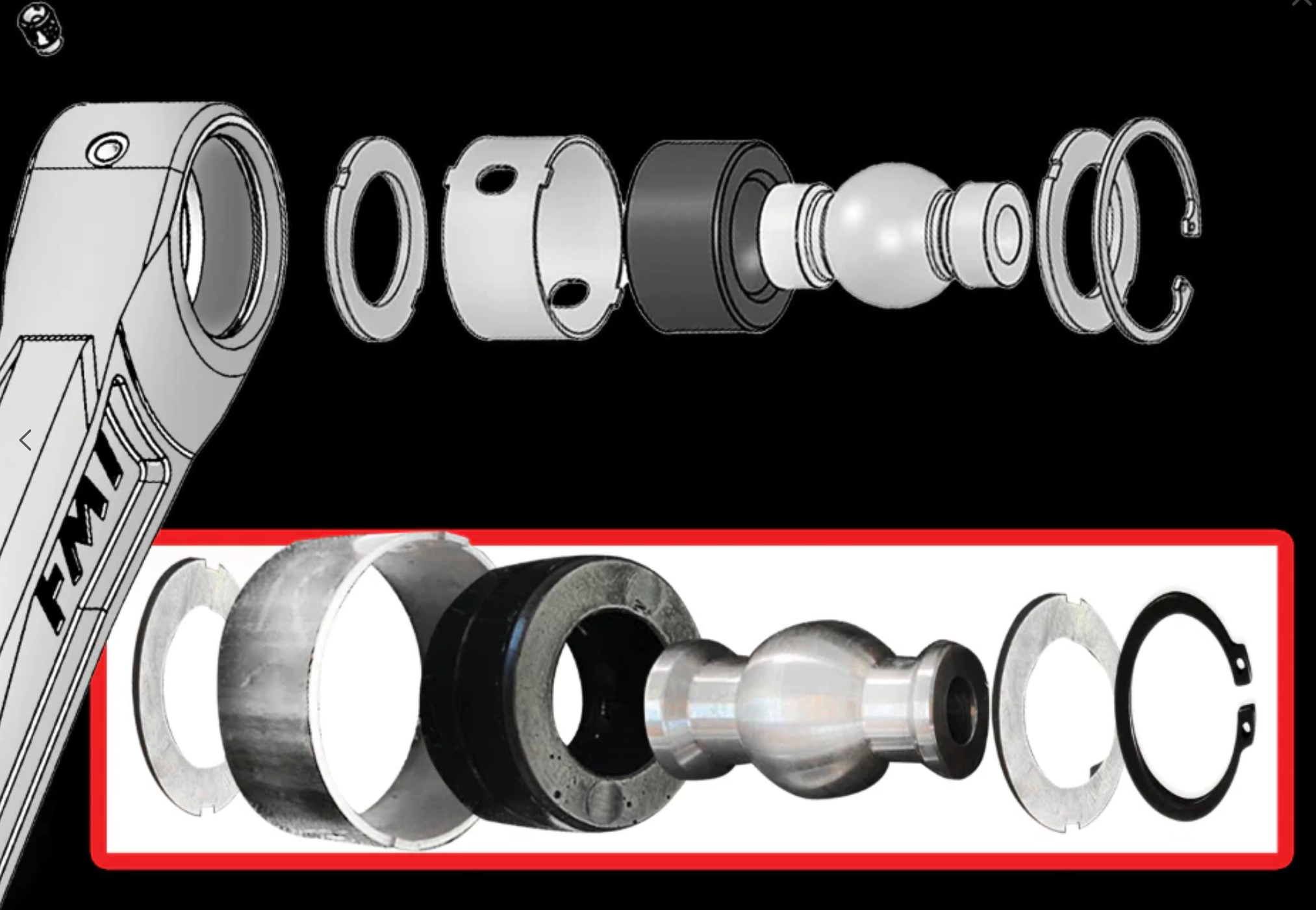 Foutz Motorsports Rear Lower Billet Aluminum Suspension Arms with Ultra-Flex joints 2024 Ford Ranger Raptor
