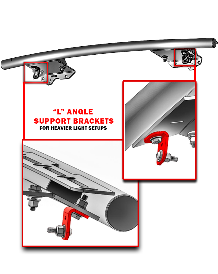 Foutz Motorsports Front Light Mount (stock bumper) 2024-2027 Ford F-150