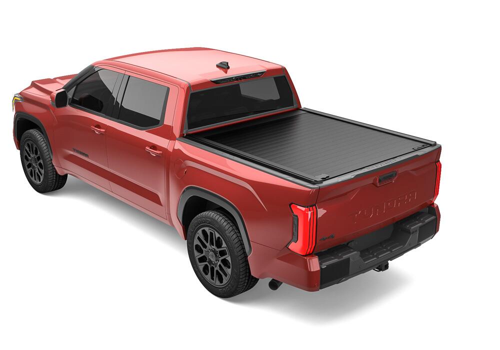 PowertraxPRO Xr Retractable Tonneau Cover Industrial Strength Aluminum Construction Electric Cover 2022-2026 Toyota Tundra Regular/Double Cab 6' 7 inch Bed with Deck Rail System without Stake Pockets