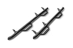 Nerf Step Bar Wheel-to-Wheel (2 Steps per Side) 2 Inch Main Tube Diameter 2010-2024 Toyota 4 Runner Limited/10-13 SR5/TRD Sport/Nightshade Textured Black NFab