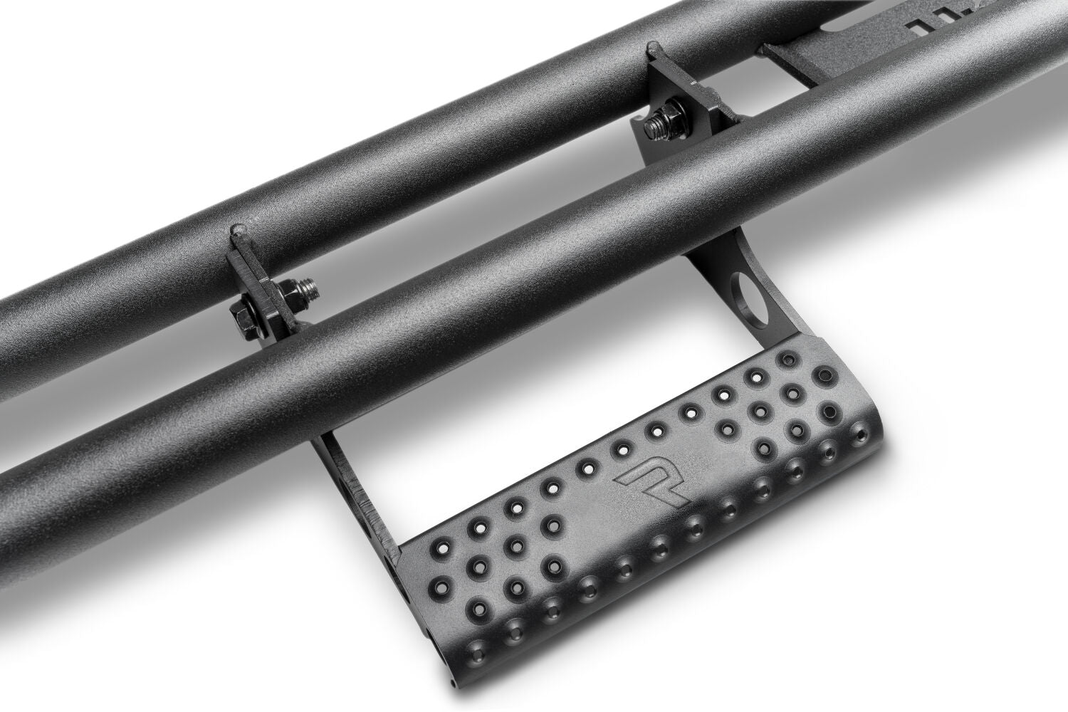 RKR Step System Cab Length (2 Step Mounts/2 Steps per Side) 1.75 Inch Rails 2005-2023 Toyota Tacoma Access Cab Textured Black NFab