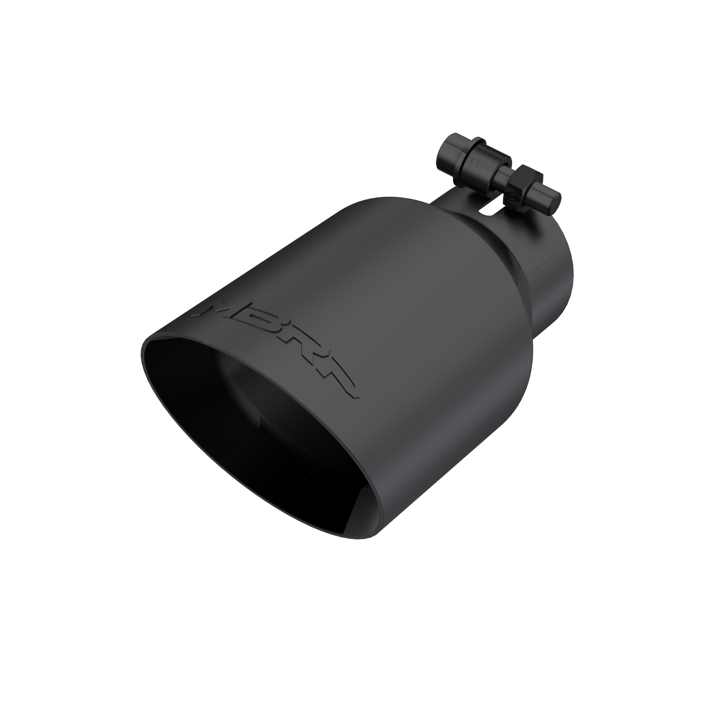 Exhaust Tip 4 Inch O.D. Dual Wall Angled Black Fits Aluminized Steel 2 1/2 Inch Systems MBRP