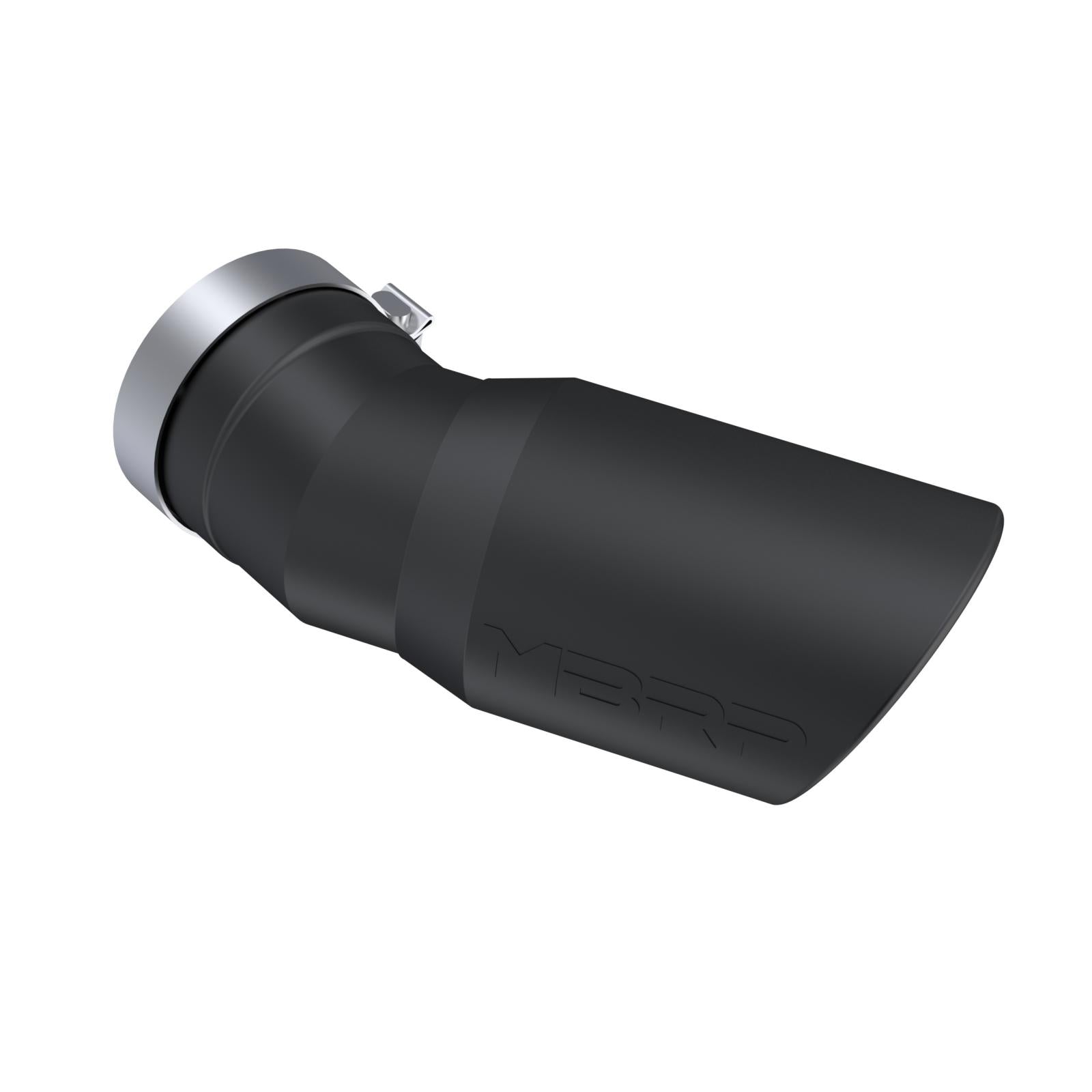 2015-Up Chevrolet/ GMC 2500/ 3500 Duramax Exhaust Tip 6 Inch O.D. Angled Rolled End 5 Inch Inlet 15 1/2 Inch Length 30 Degree Bend Black MBRP