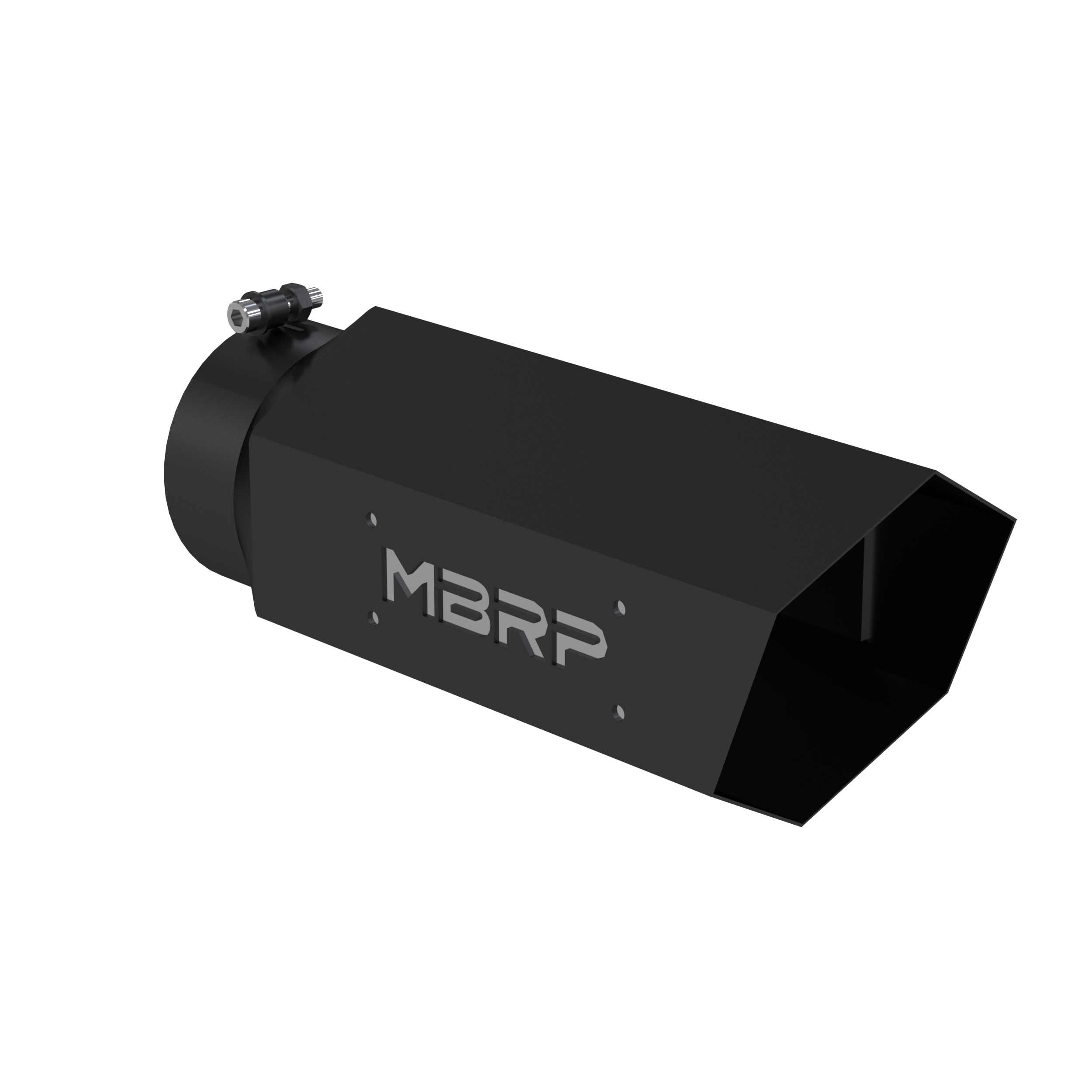 Universal 6 Inch Hexagon Shaped Armor BLK MBRP Exhaust Tip MBRP