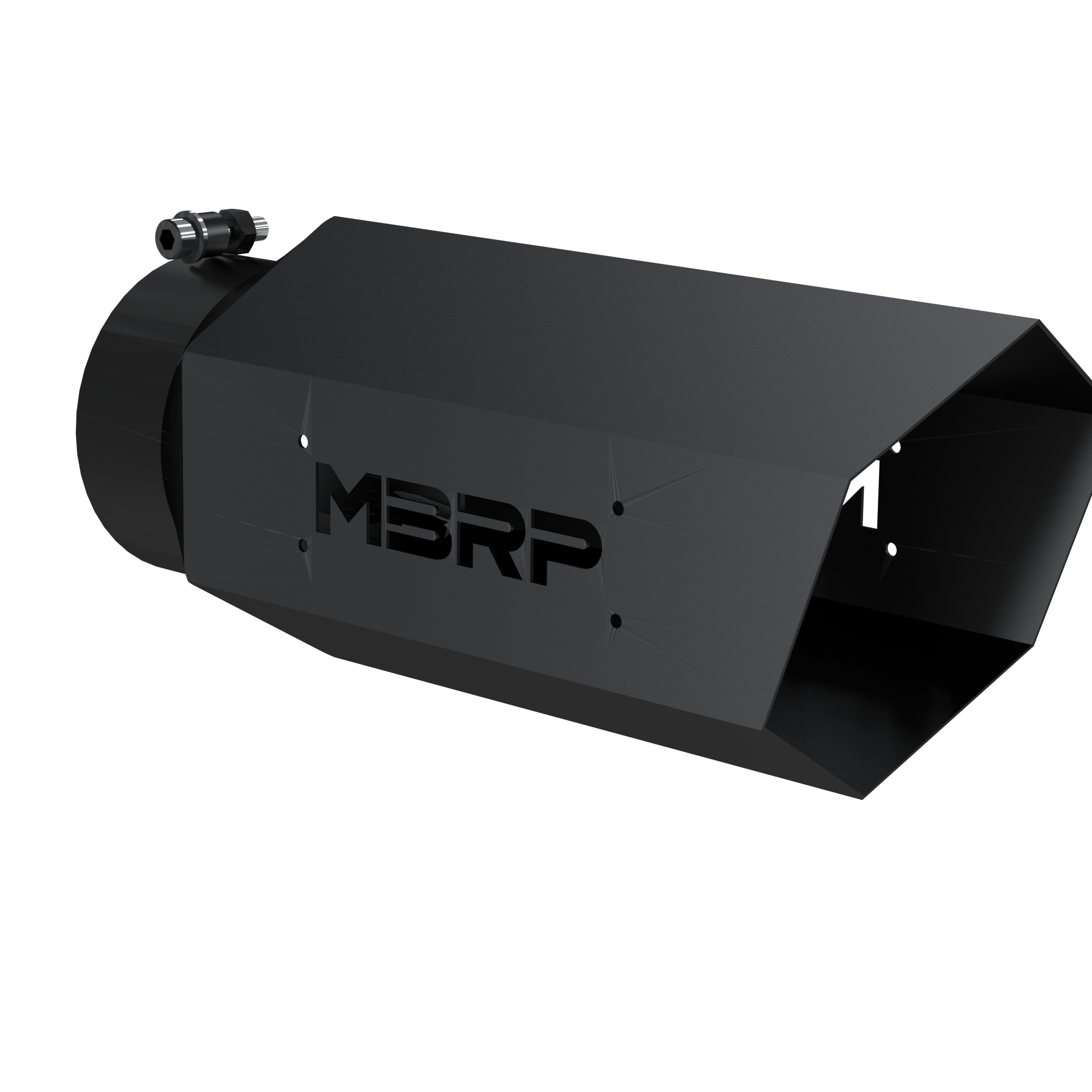 Universal 4 Inch Hexagon Shaped 16 Inch Assembled MBRP Armor BLK Exhaust Tip MBRP