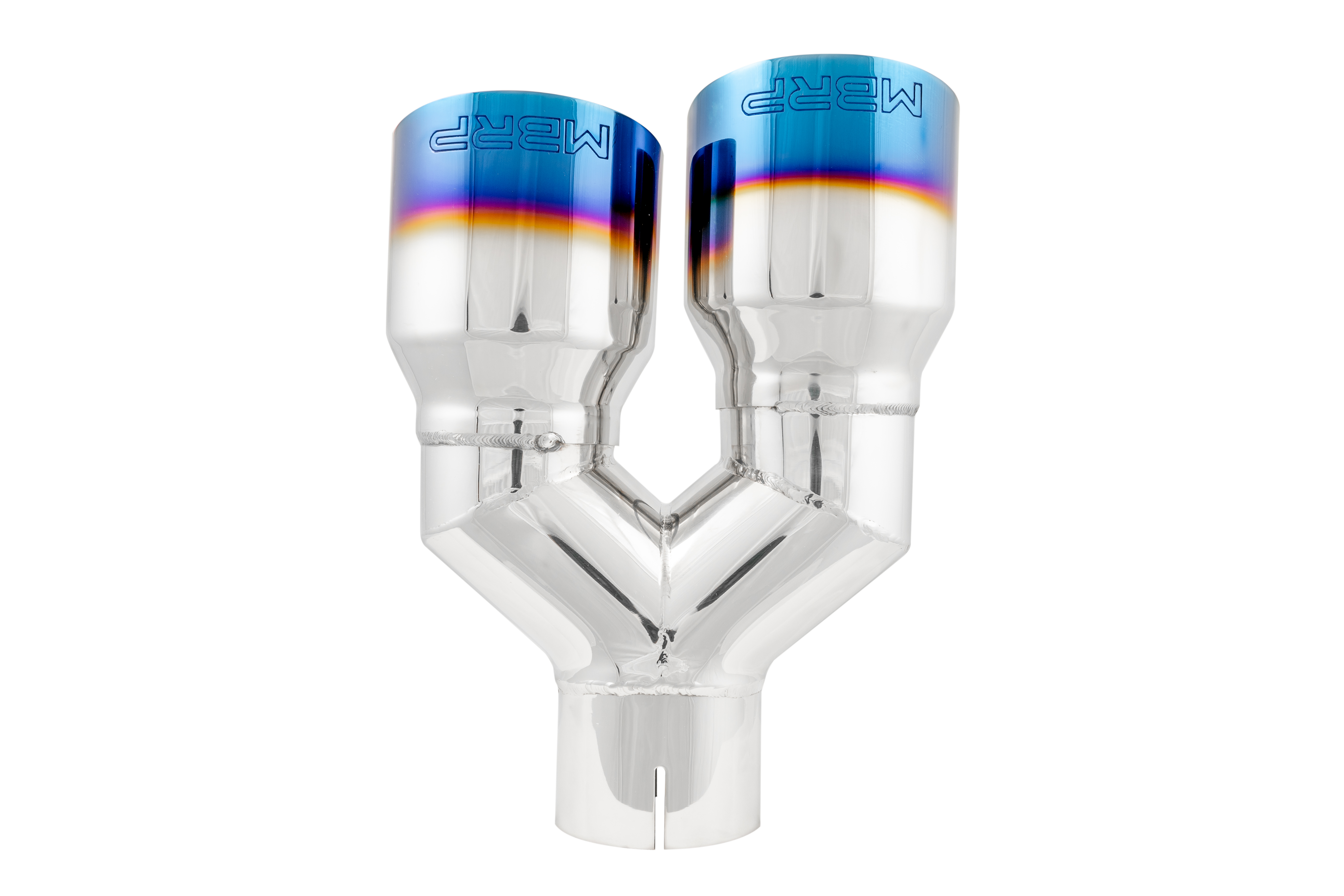 T304 Stainless Steel Burnt End Tip 2.5 Inch ID Dual 3.5 Inch OD Out 9.5 Inch Length Single Wall MBRP