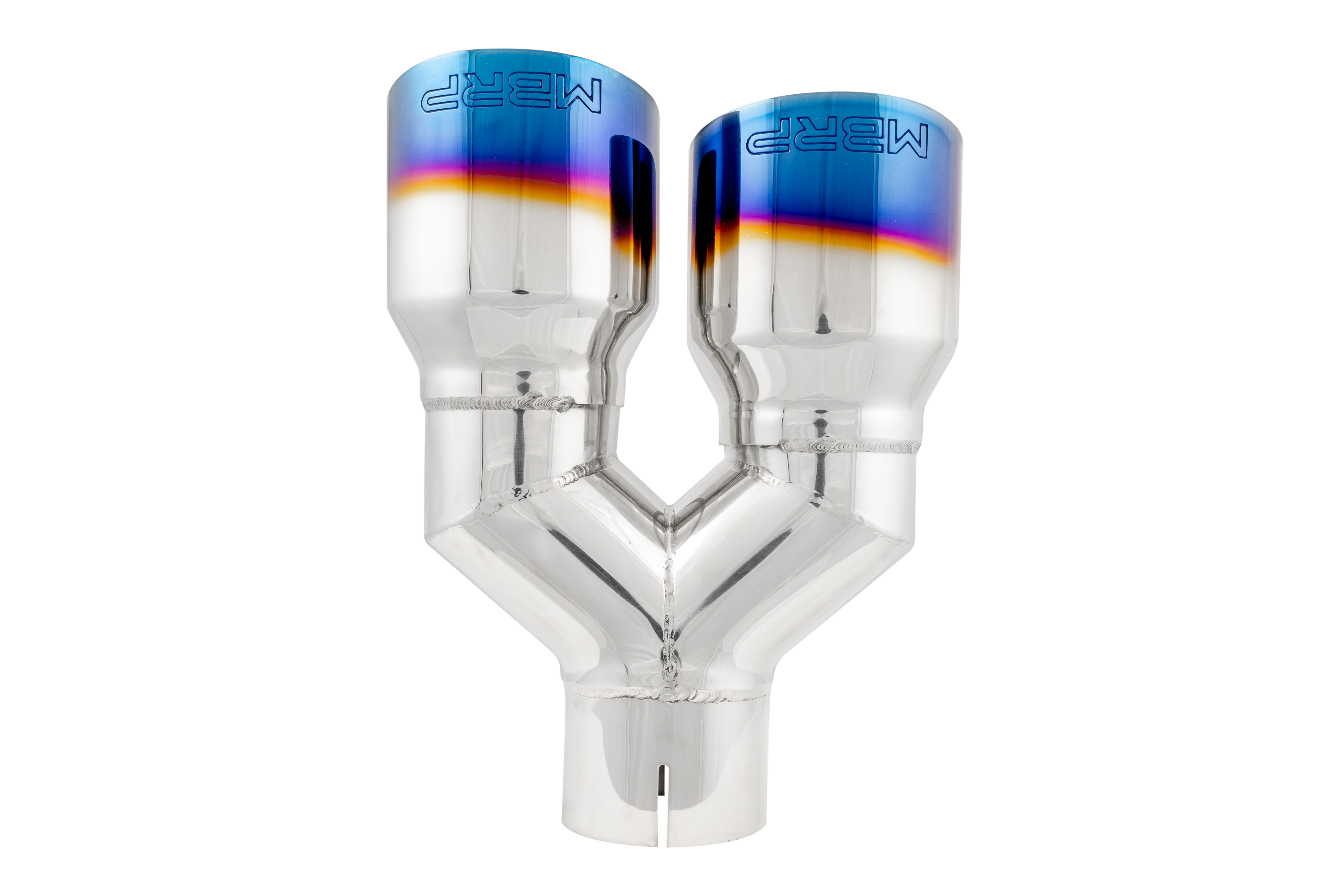 T304 Stainless Steel Burnt End Tip 2.5 Inch ID Dual 3.5 Inch OD Out 9.5 Inch Length Single Wall MBRP