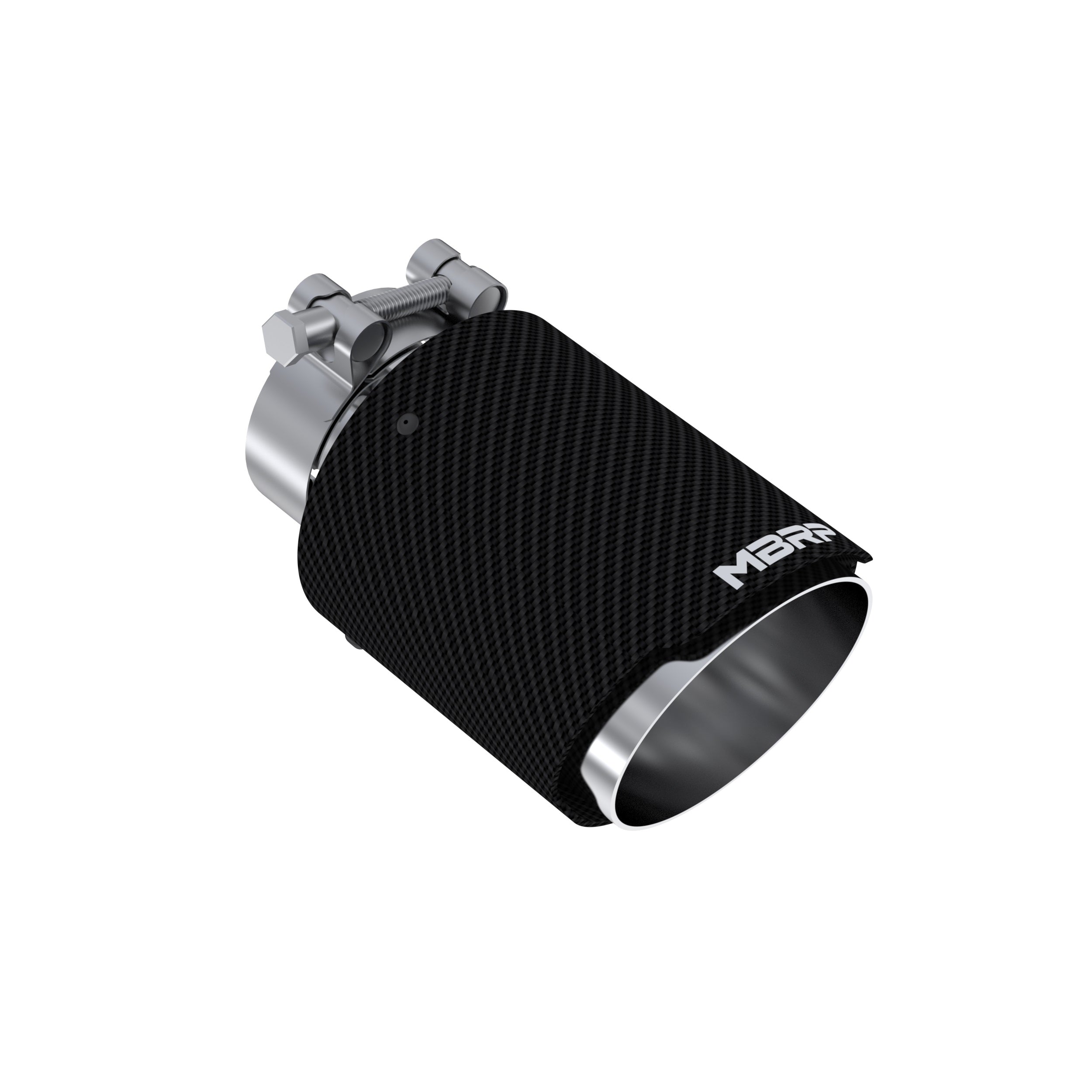 Carbon Fiber Tip 2.5 Inch ID 4 Inch OD Dual Wall Angle Cut 6.5 Inch Length MBRP